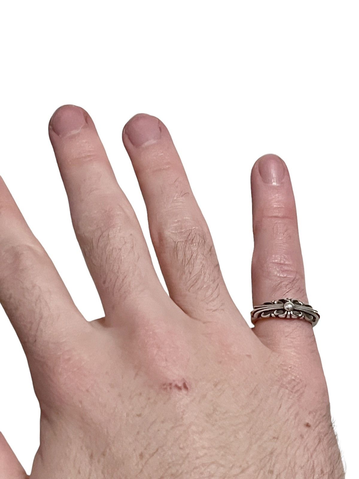 +CHROME HEARTS+ BABY FAT CROSS RING クロス リング シルバー Amazon.co.jp: [クロムハーツ] ベビーファット CHクロス