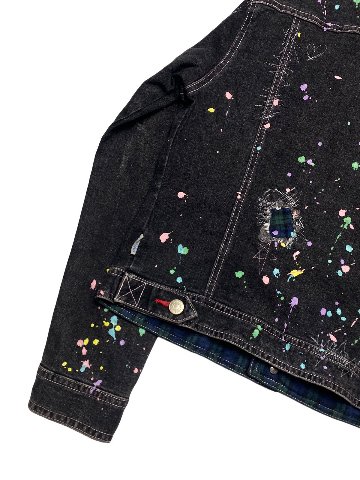 Hysteric Glamour 2000s Angel Blue - Distressed Painter Denim Jacket Size US S / EU 44-46 / 1 - 6 Thumbnail