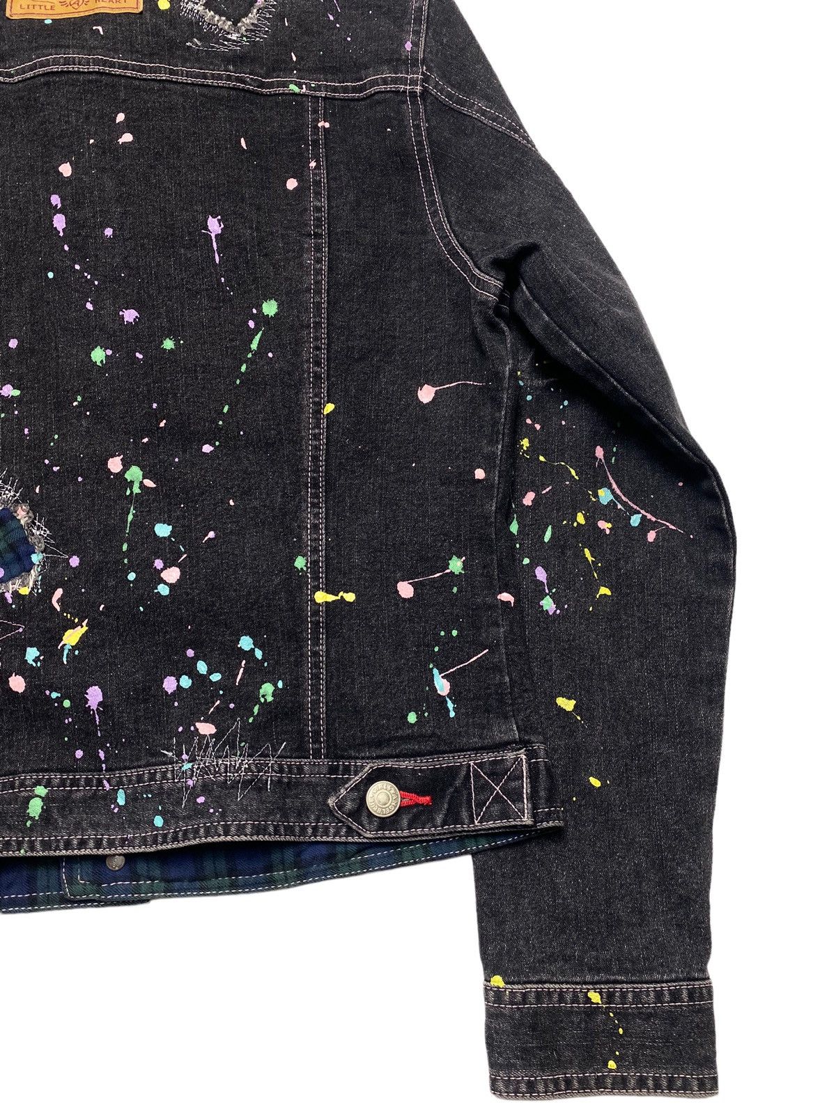 Hysteric Glamour 2000s Angel Blue - Distressed Painter Denim Jacket Size US S / EU 44-46 / 1 - 8 Thumbnail