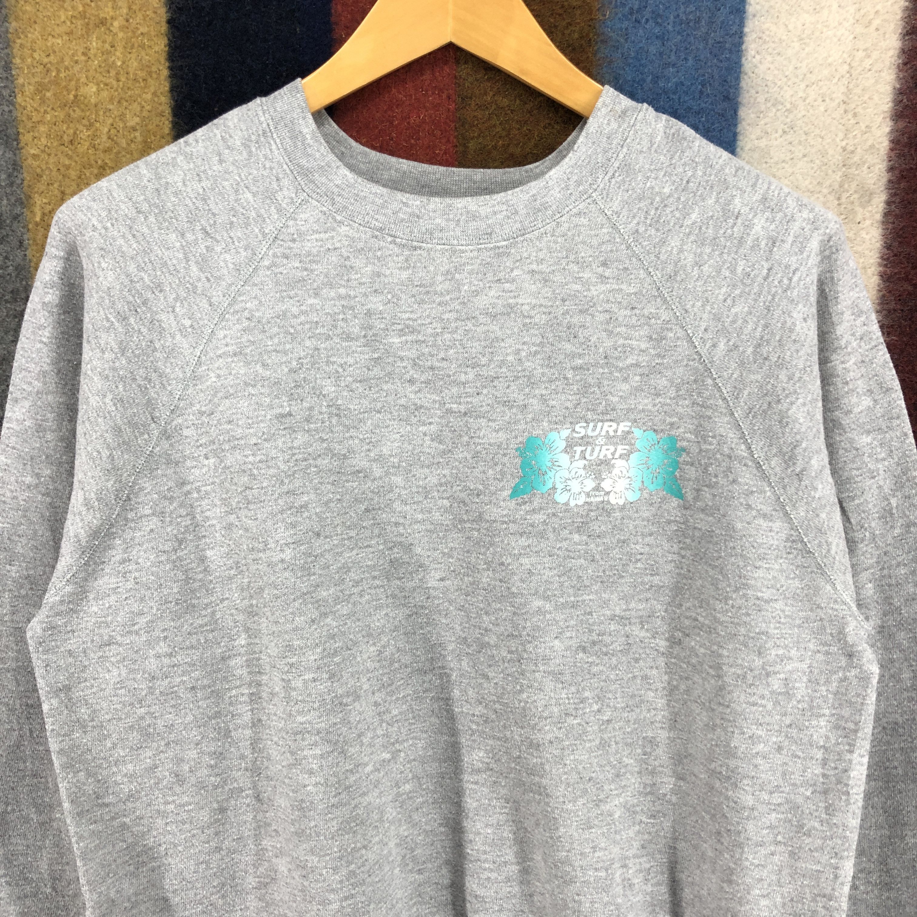 Edwin 90s Vintage Hawaii SURF & TURF Crew Neck Sweatshirt #029-02 Size US M / EU 48-50 / 2 - 4 Thumbnail
