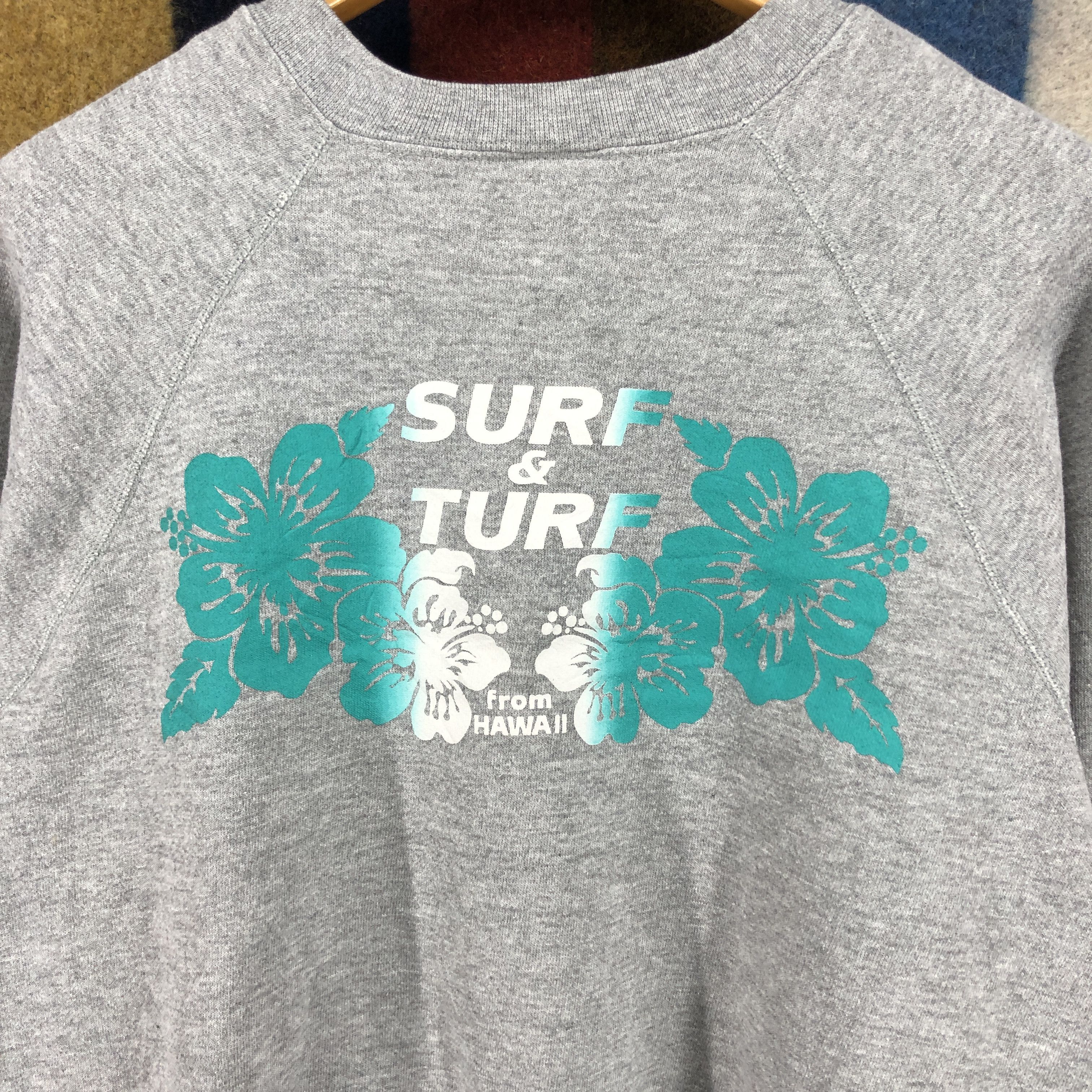 Edwin 90s Vintage Hawaii SURF & TURF Crew Neck Sweatshirt #029-02 Size US M / EU 48-50 / 2 - 2 Thumbnail