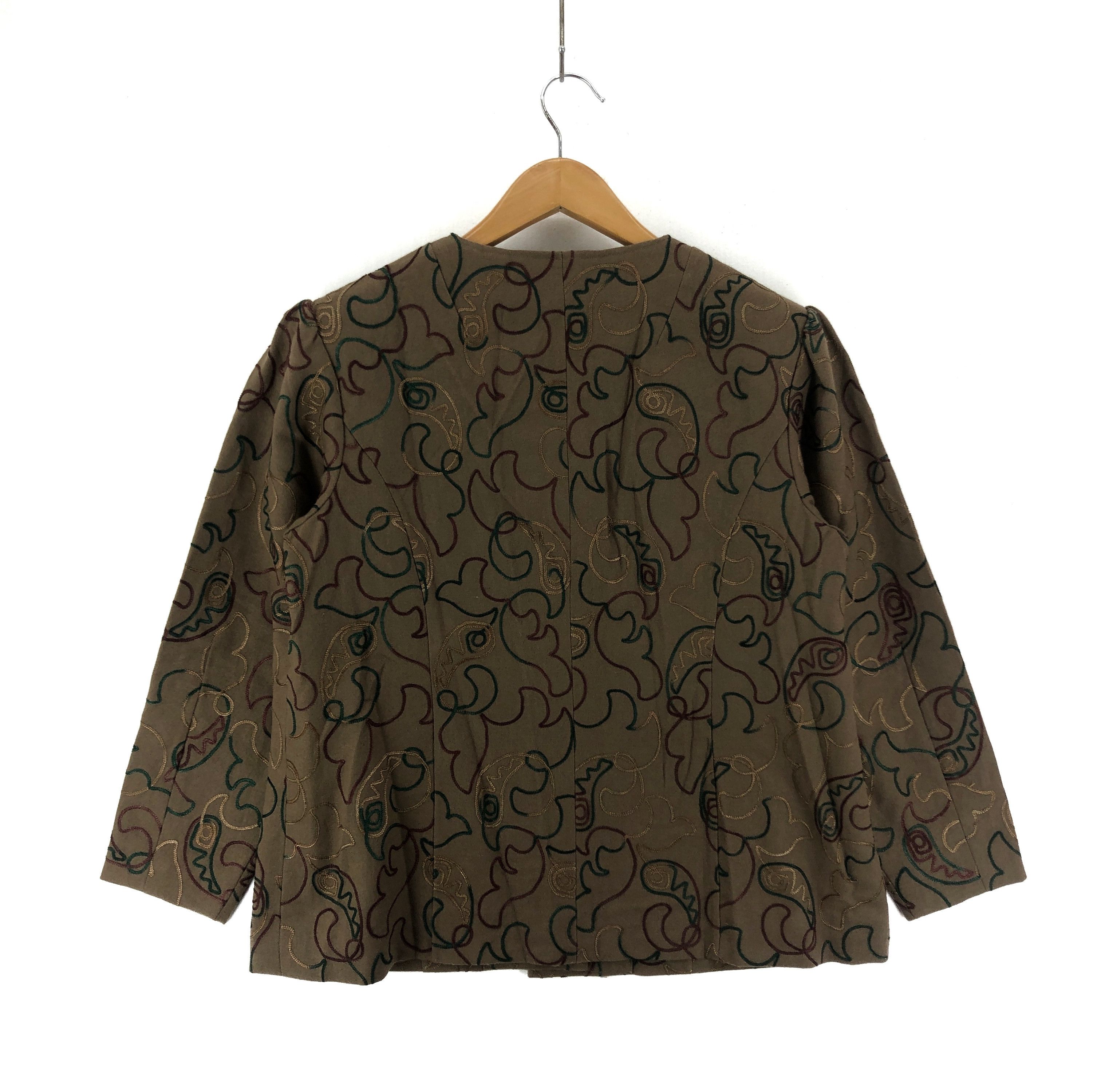 Japanese Brand Women Casual Jacket Nice Design #2038-36 Size M / US 6-8 / IT 42-44 - 5 Thumbnail