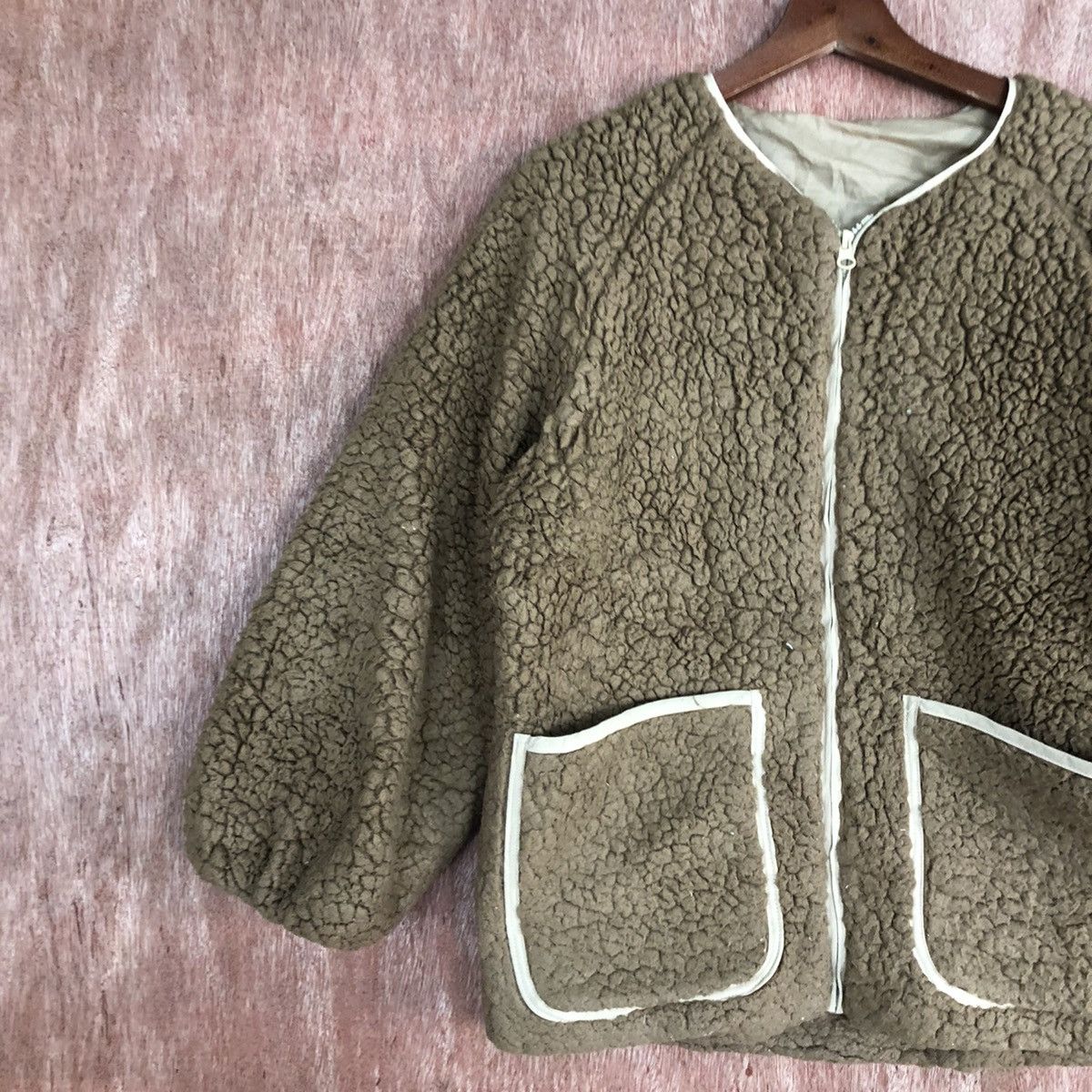 Japanese Brand × Vintage Vintage Airly Momo Deep Pile Fleece Jacket Size US M / EU 48-50 / 2 - 7 Thumbnail