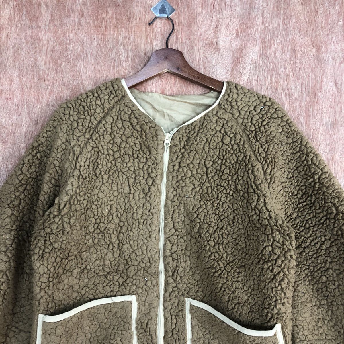 Japanese Brand × Vintage Vintage Airly Momo Deep Pile Fleece Jacket Size US M / EU 48-50 / 2 - 2 Thumbnail