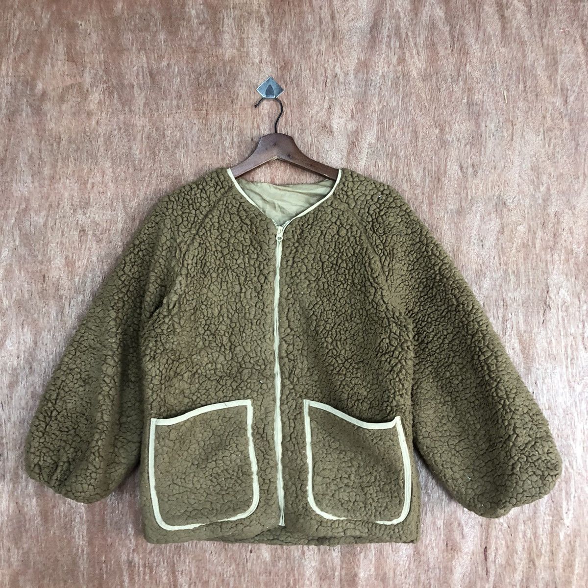 Japanese Brand × Vintage Vintage Airly Momo Deep Pile Fleece Jacket Size US M / EU 48-50 / 2 - 3 Thumbnail