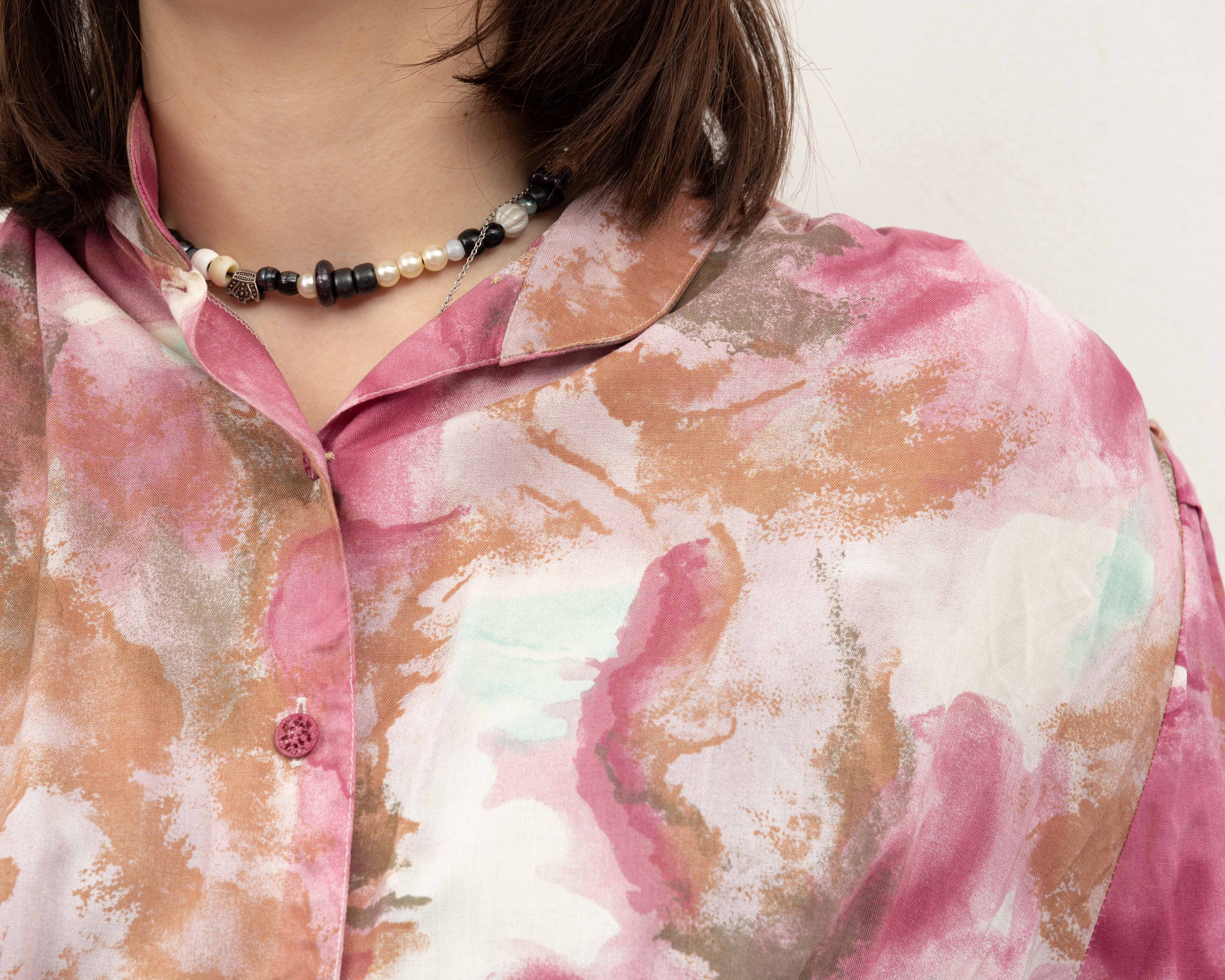 Other × Vintage YOUR SIXTH SENSE UK 20 Button Up Over Shirt Floral Blouse Size XL / US 12-14 / IT 48-50 - 7 Thumbnail