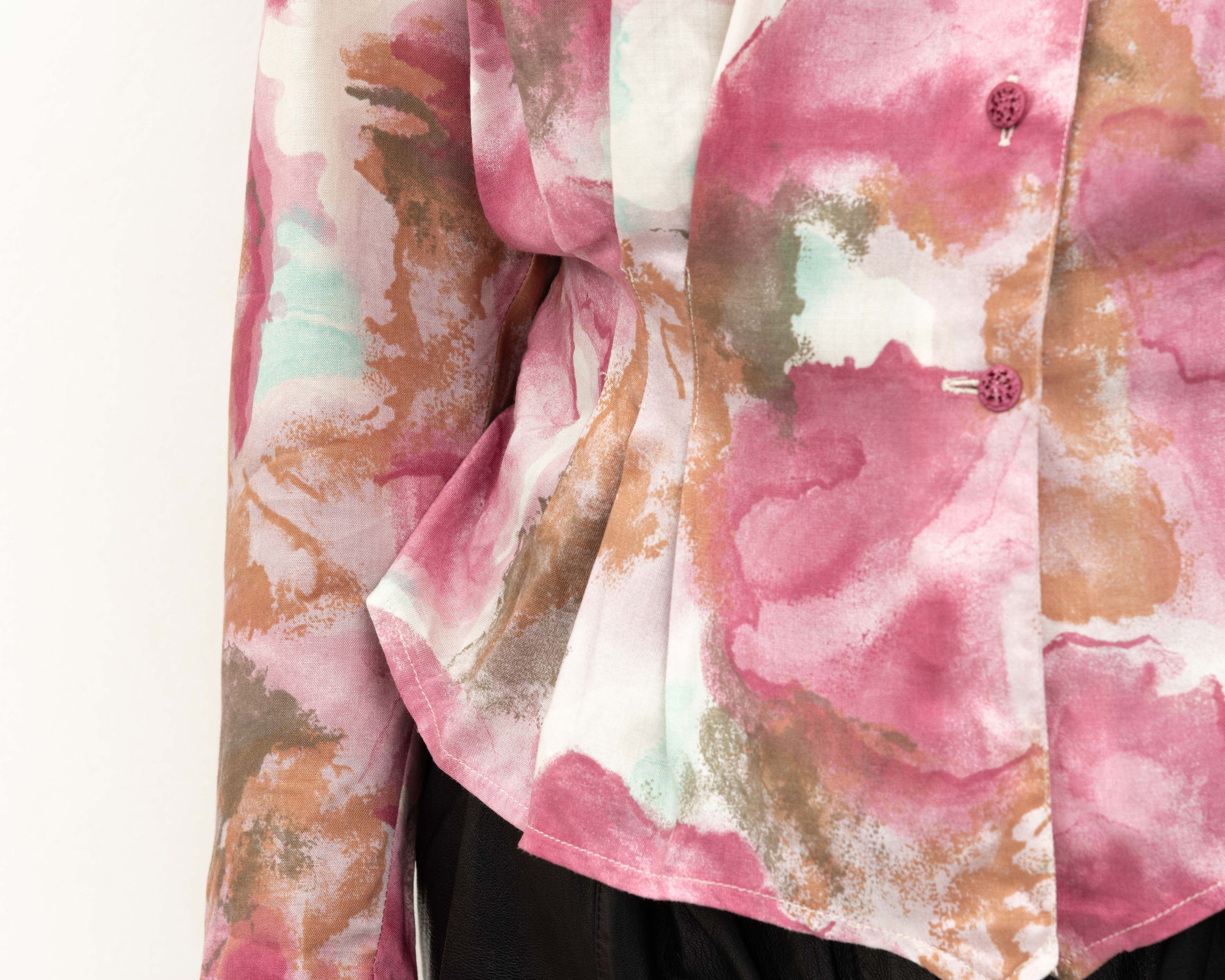 Other × Vintage YOUR SIXTH SENSE UK 20 Button Up Over Shirt Floral Blouse Size XL / US 12-14 / IT 48-50 - 6 Thumbnail
