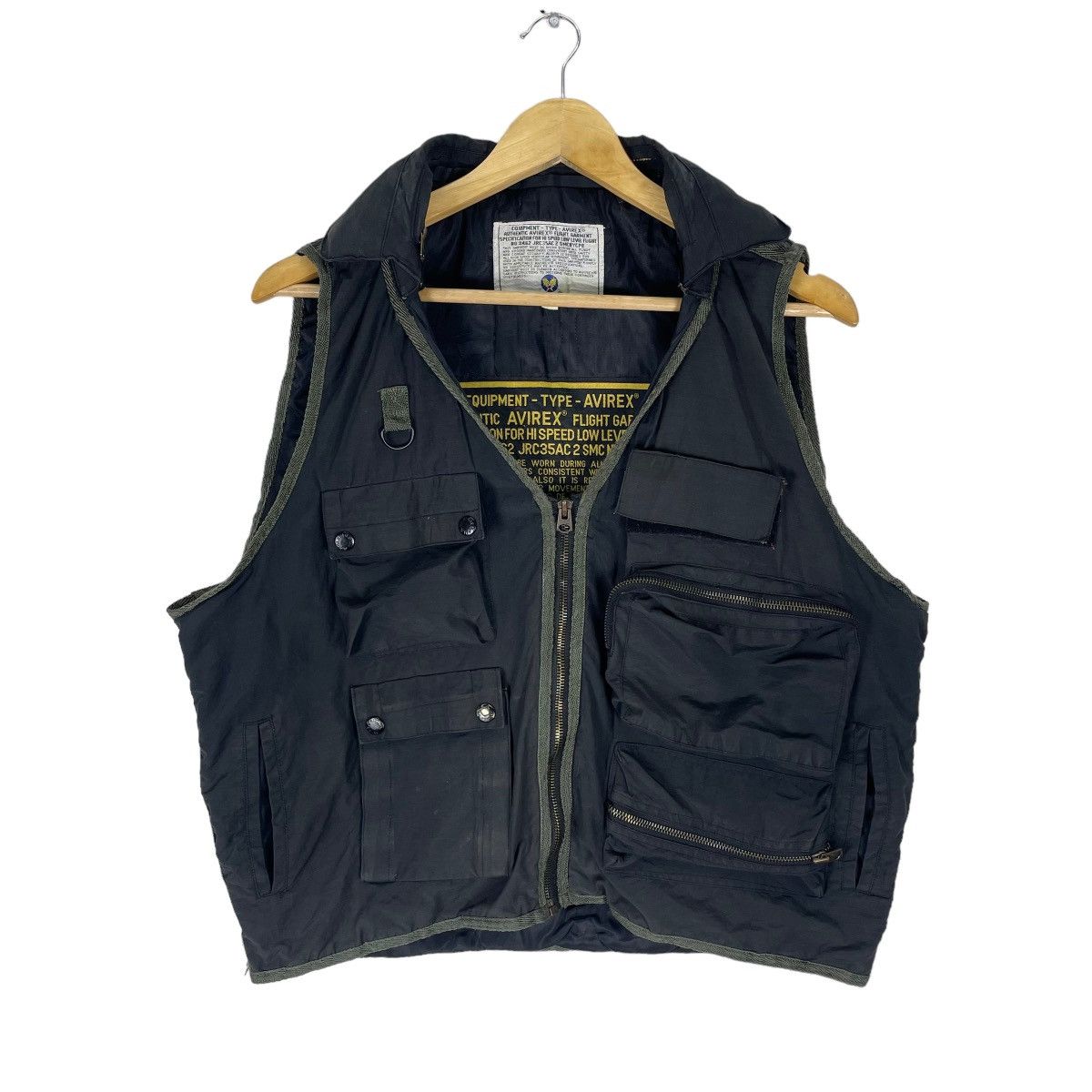 Avirex ☀️AVIREX USN MULTI POCKET TACTICAL HOODIE ISSUE VEST Size US L / EU 52-54 / 3 - 6 Thumbnail