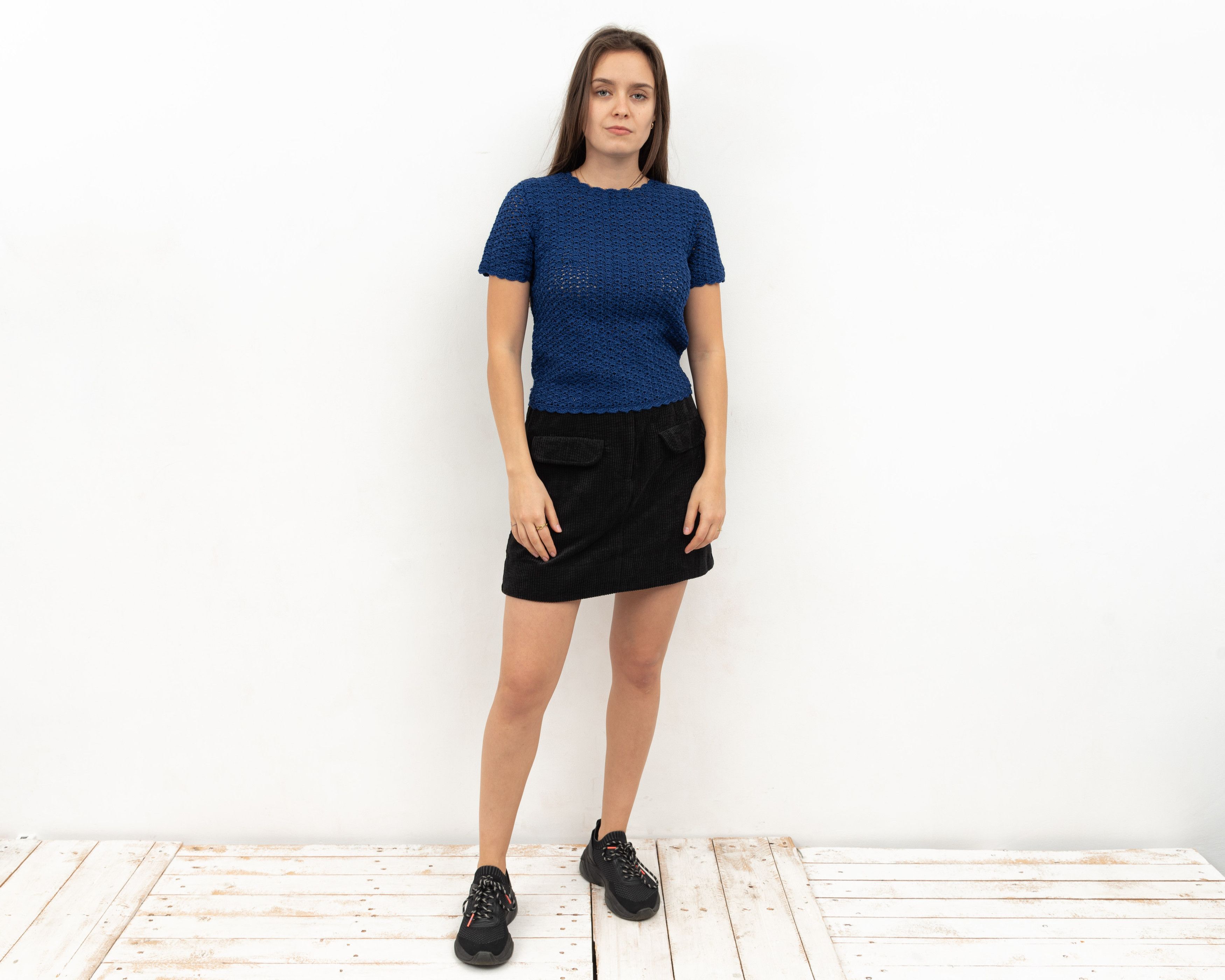 Vintage SECOND FEMALE Boyas Short Skirt Corduroy Mini Above The Knee Size 28" / US 6 / IT 42 - 1 Thumbnail