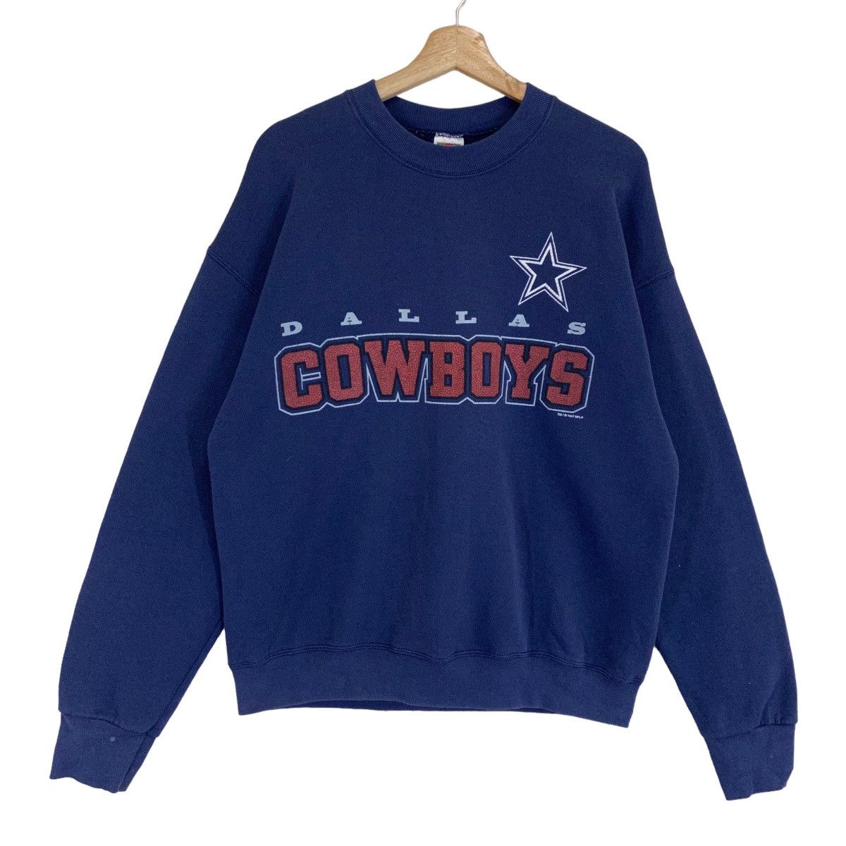 NFL Vintage 90s Dallas Cowboy Big Logo Crewneck Sweatshirt Size US M / EU 48-50 / 2 - 1 Thumbnail