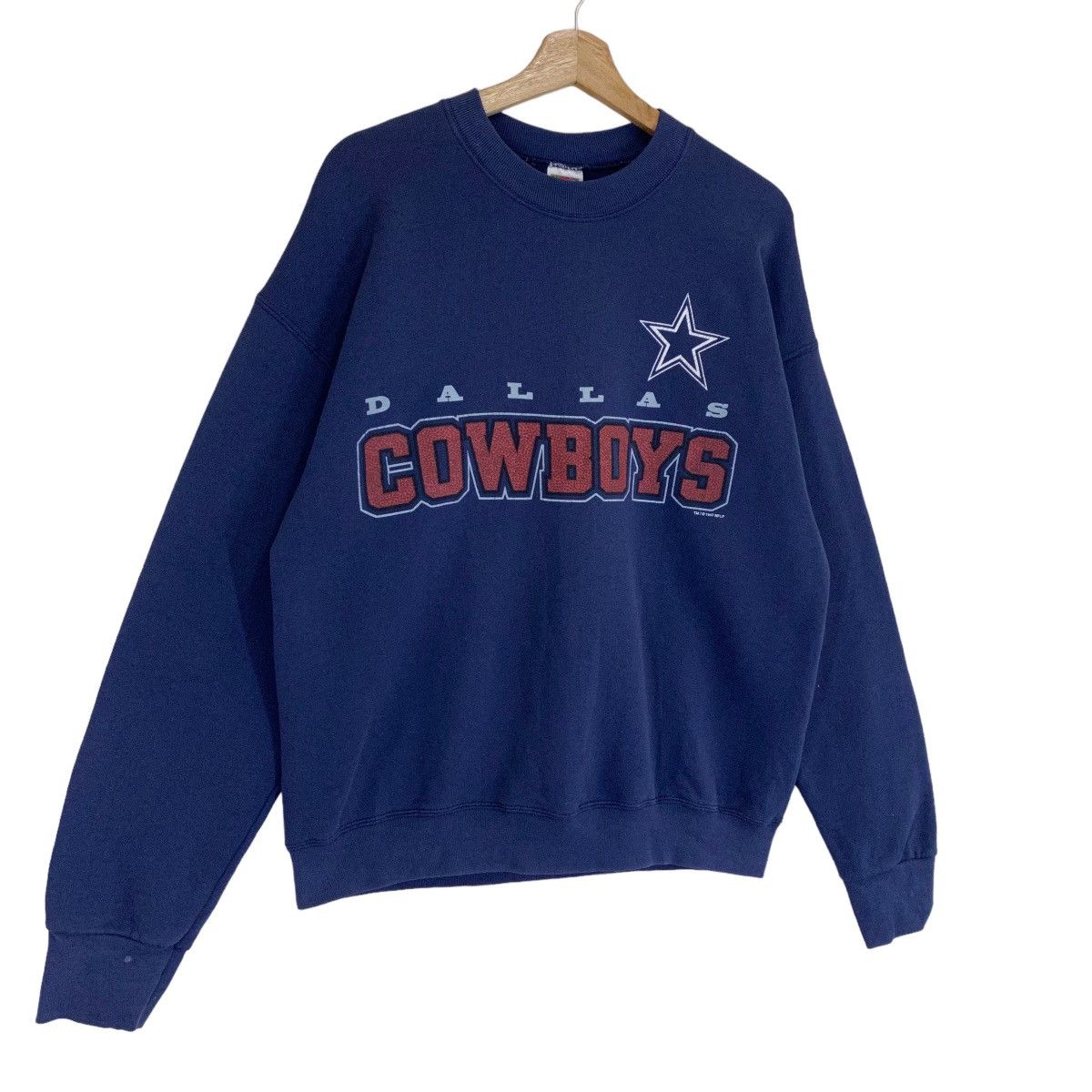 NFL Vintage 90s Dallas Cowboy Big Logo Crewneck Sweatshirt Size US M / EU 48-50 / 2 - 2 Thumbnail