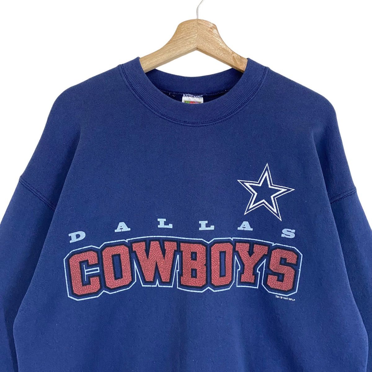 NFL Vintage 90s Dallas Cowboy Big Logo Crewneck Sweatshirt Size US M / EU 48-50 / 2 - 4 Thumbnail