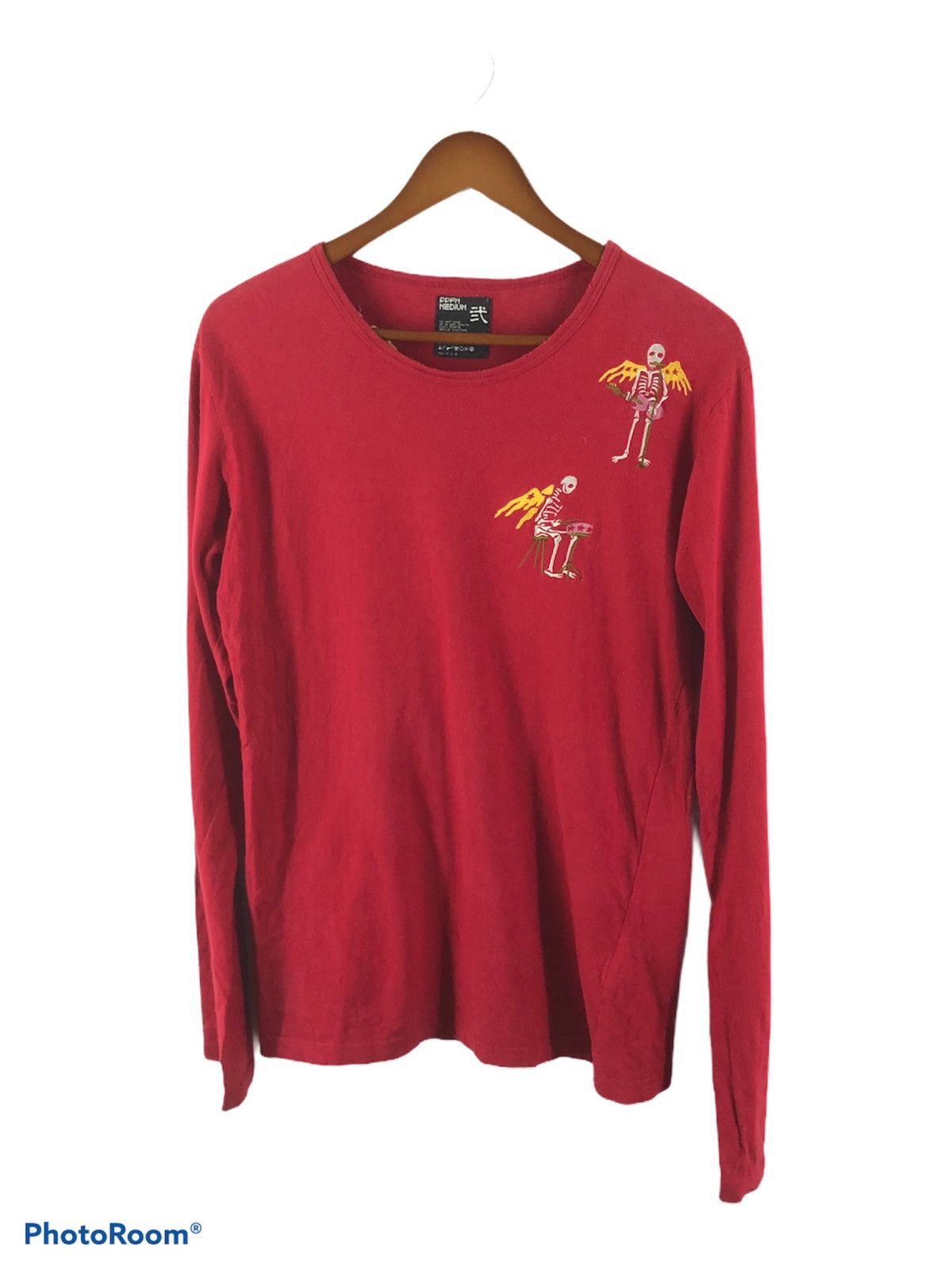 トップス PPFM 00s skull full design long sleeves PPFM Skull Band Long Sleeve Shirt