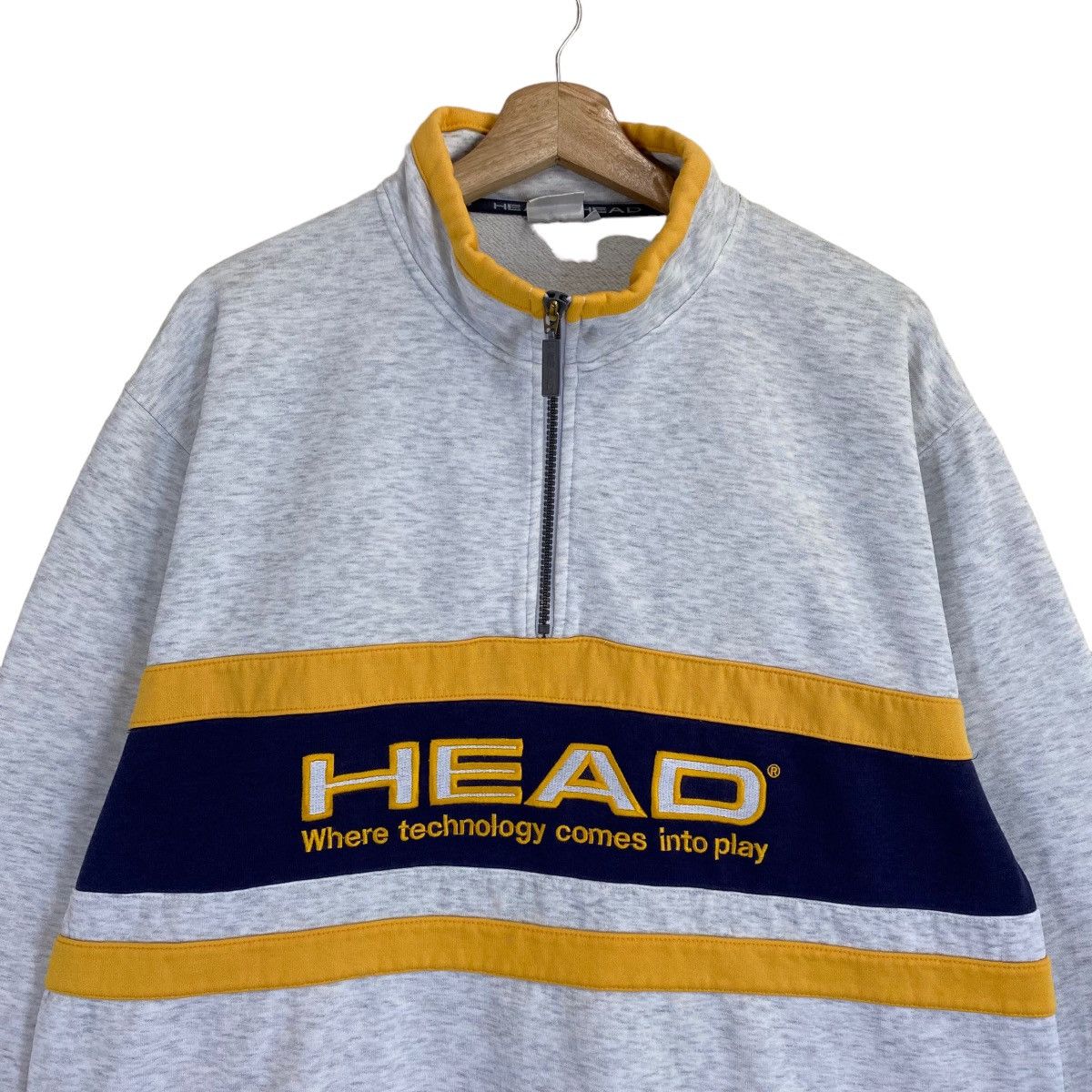 Japanese Brand × Vintage × Welcome Skateboards Vintage Head Halfzip Big Logo Crewneck Sweatshirt Size L Size US L / EU 52-54 / 3 - 4 Thumbnail