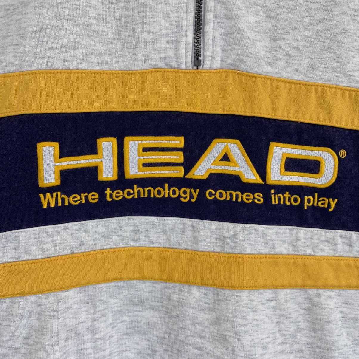 Japanese Brand × Vintage × Welcome Skateboards Vintage Head Halfzip Big Logo Crewneck Sweatshirt Size L Size US L / EU 52-54 / 3 - 5 Thumbnail