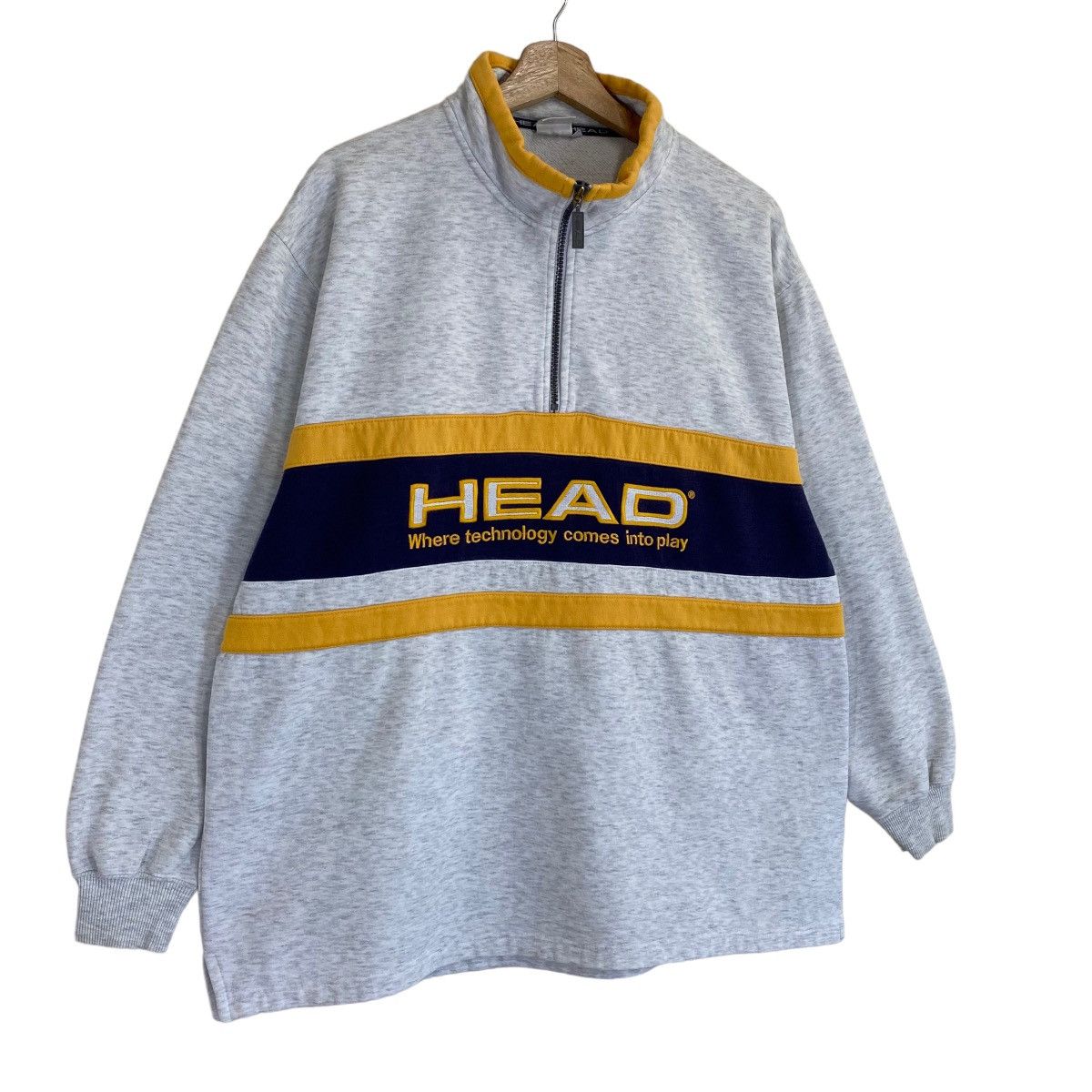 Japanese Brand × Vintage × Welcome Skateboards Vintage Head Halfzip Big Logo Crewneck Sweatshirt Size L Size US L / EU 52-54 / 3 - 2 Thumbnail