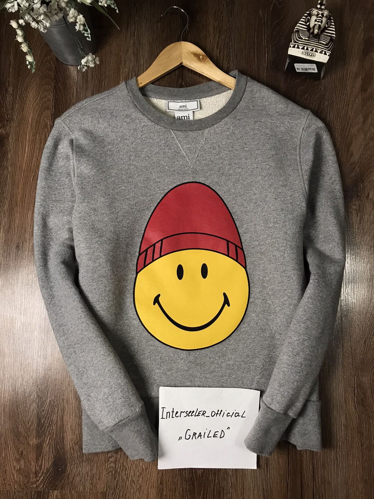 AMI Ami Aleksandre Mattiussi Smiley World’s sweatshirt Size US M / EU 48-50 / 2 - 1 Thumbnail