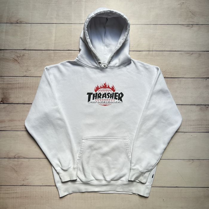 Thrasher x clearance huf worldwide hoodie