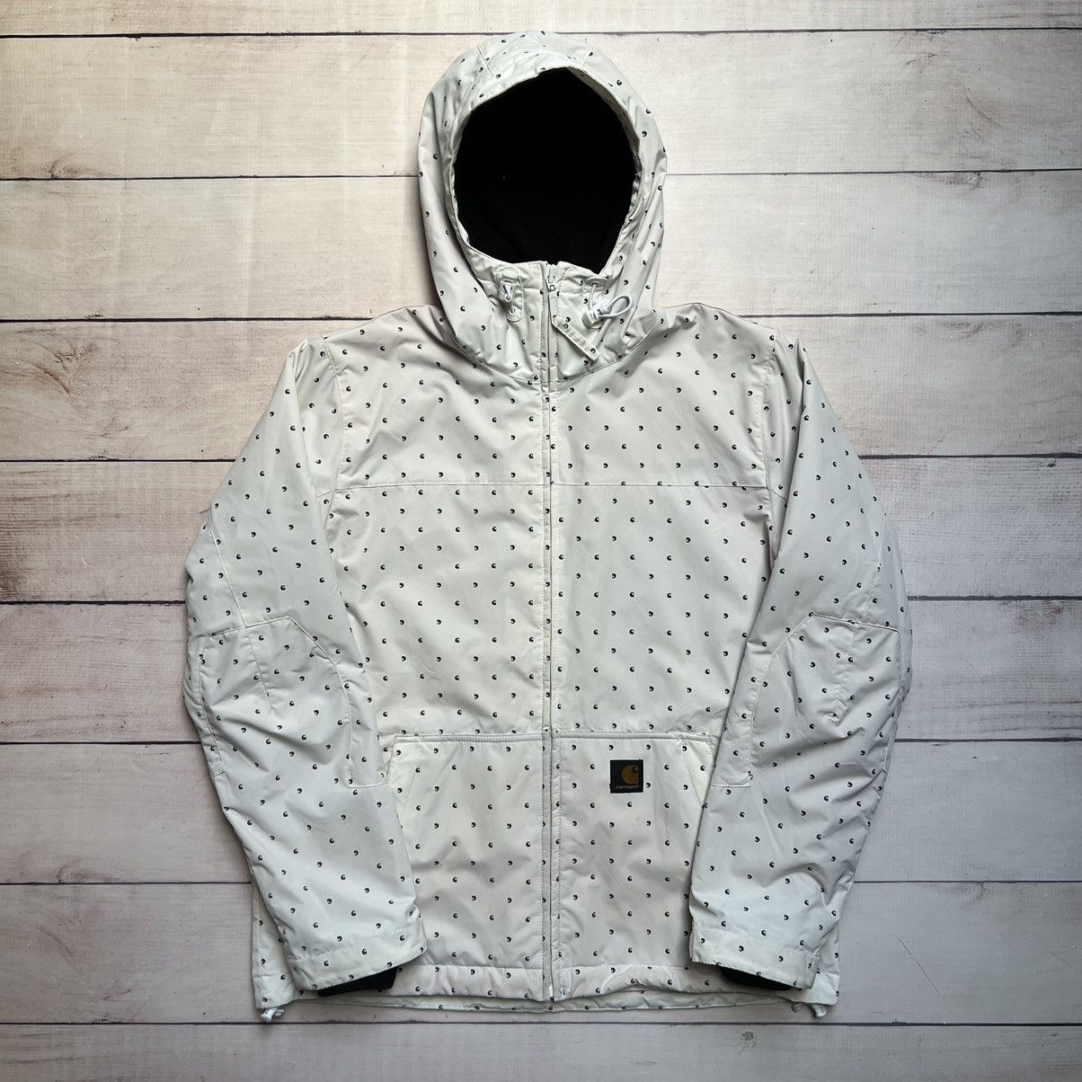 Carhartt Vintage Carhartt Jacket Monogram Logo Fleece Size US L / EU 52-54 / 3 - 1 Thumbnail