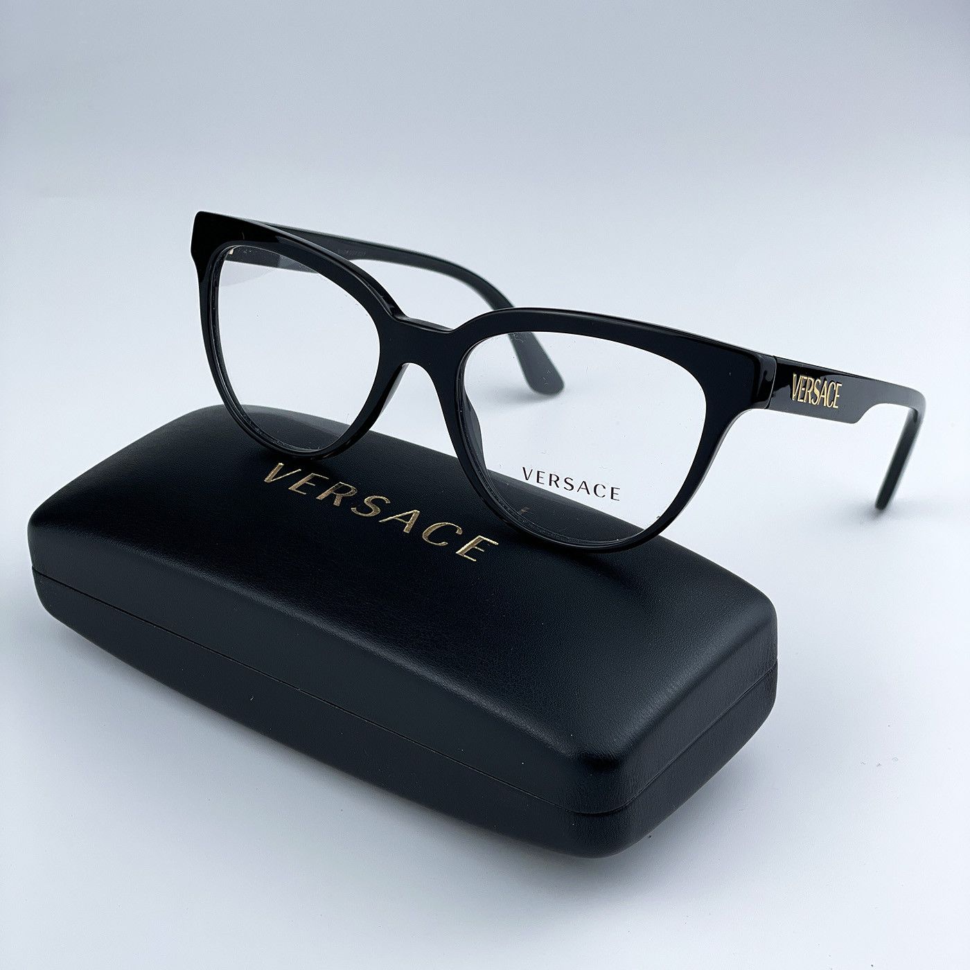 Versace NEW Versace VE3334 Clear Cat Eye Eyeglasses Frames