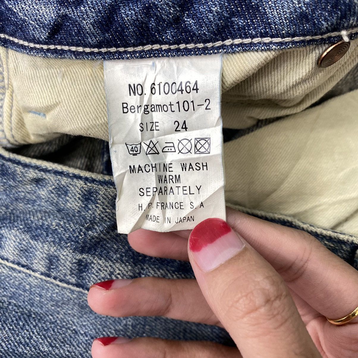 Vintage Vintage RIVET & BLUE Japanese Brand Jeans Mini Skirt Size 24" / US 00 / IT 34 - 4 Thumbnail