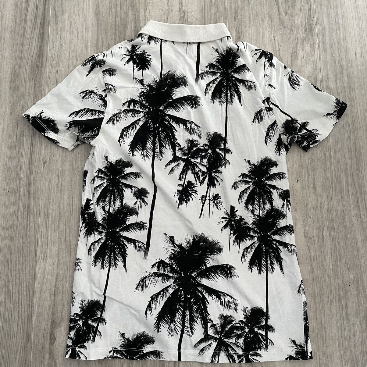 Asos ASOS Polo Shirt With All Over Palm Tree Print S Size US S / EU 44-46 / 1 - 3 Thumbnail