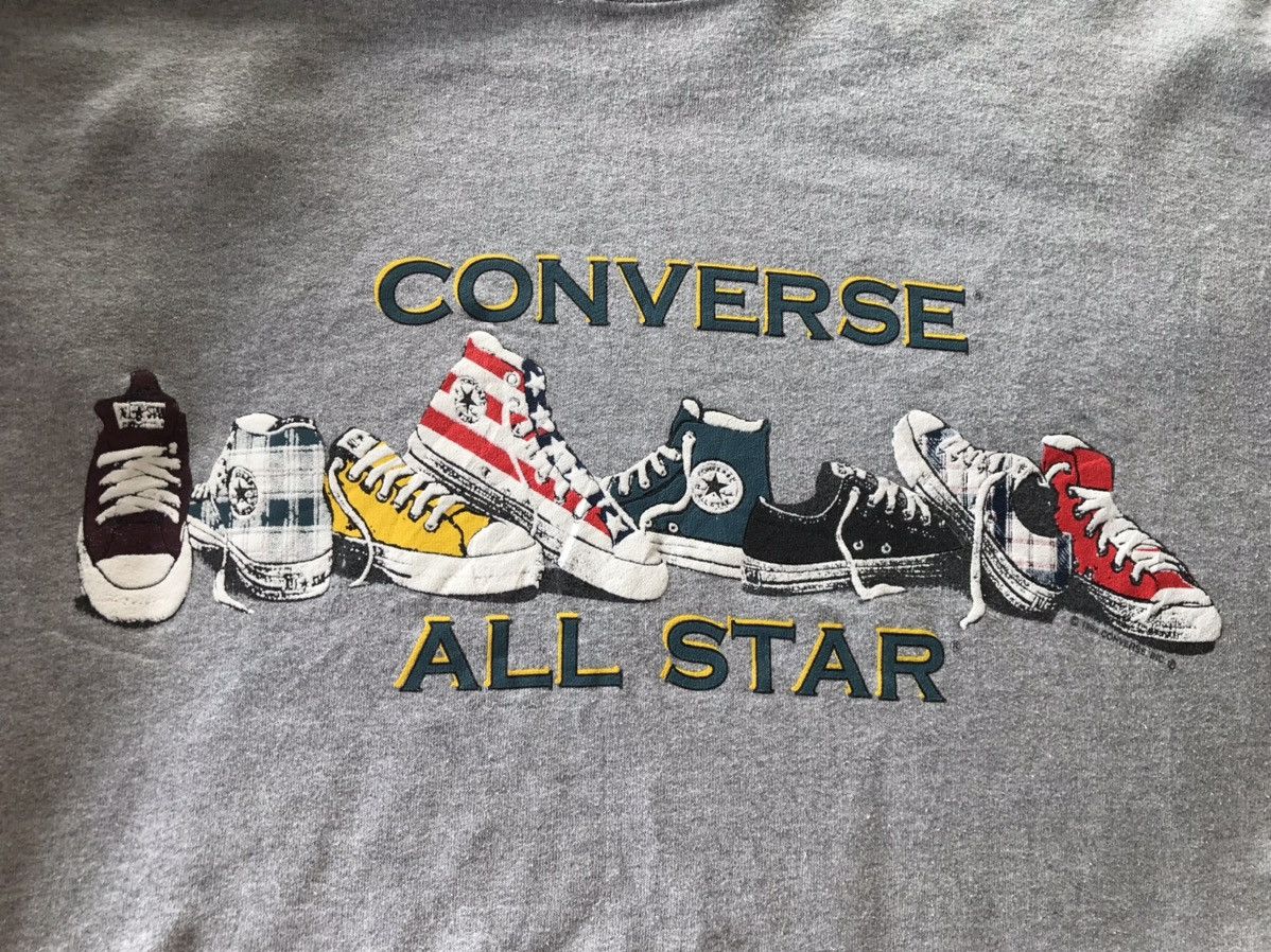 Converse Vintage 90s Converse All Star Sweatshirts Size US XL / EU 56 / 4 - 2 Thumbnail