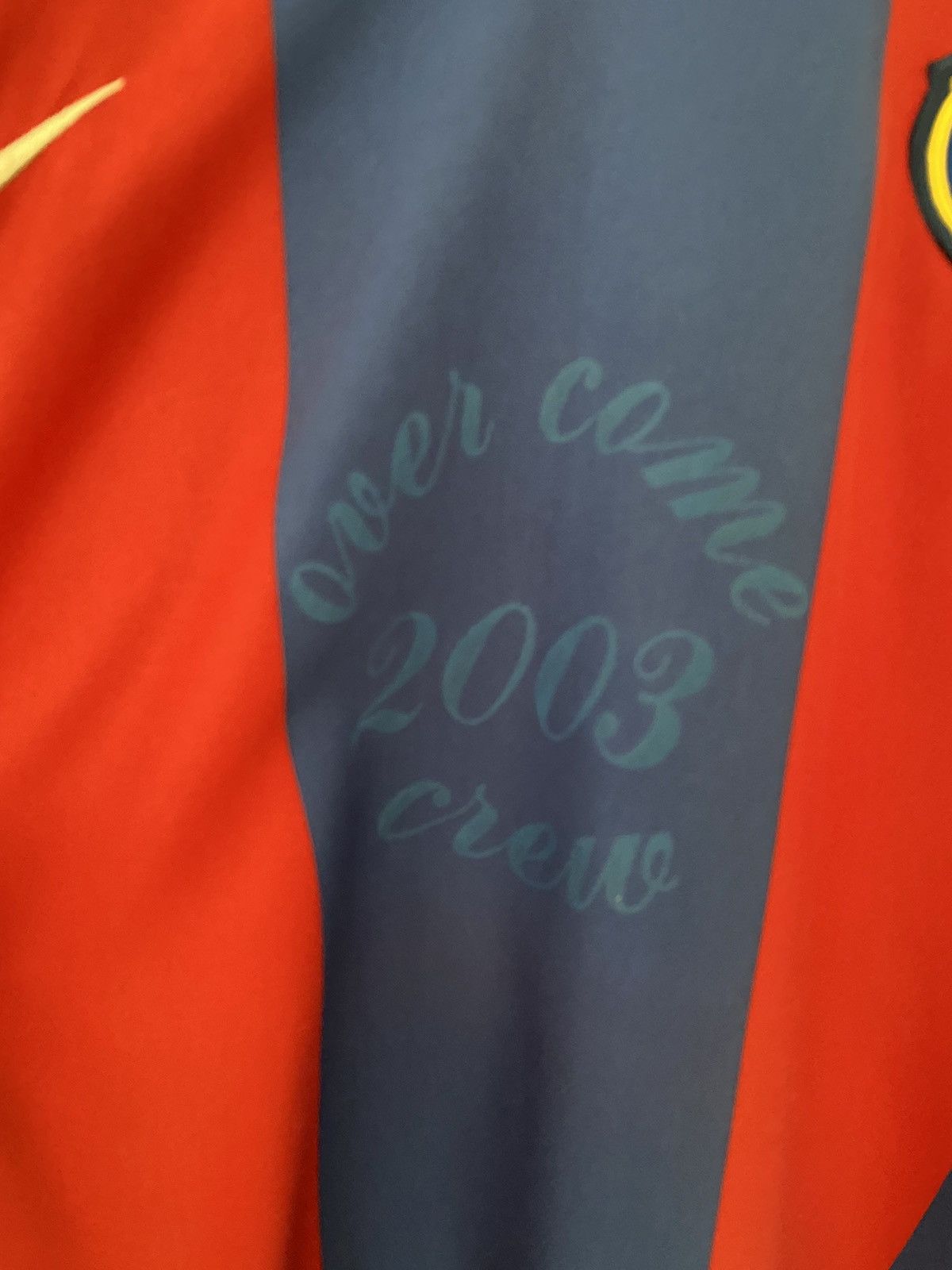 Nike Vintage nike Barcalona 2003 soccer jersey nice design Size US L / EU 52-54 / 3 - 10 Thumbnail