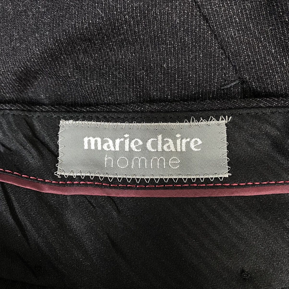 Vintage Vintage MARIE CLAIRE HOMME Straight Cut Casual Trousers Pant Size US 32 / EU 48 - 3 Thumbnail