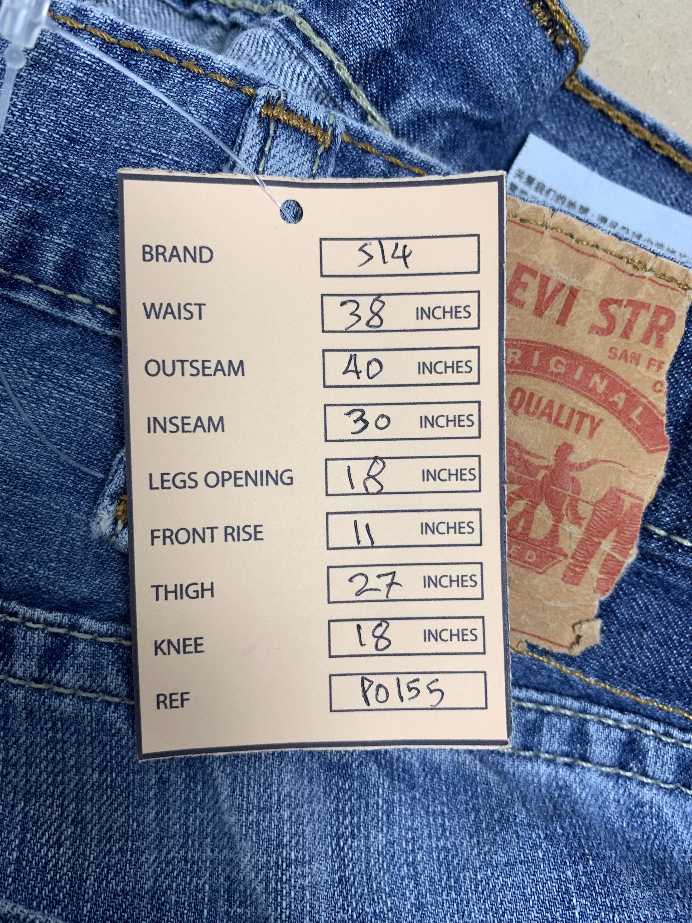 Levi's Vintage LEVI'S 514 Loose Straight Mid Wash Jeans Size US 38 / EU 54 - 21 Thumbnail