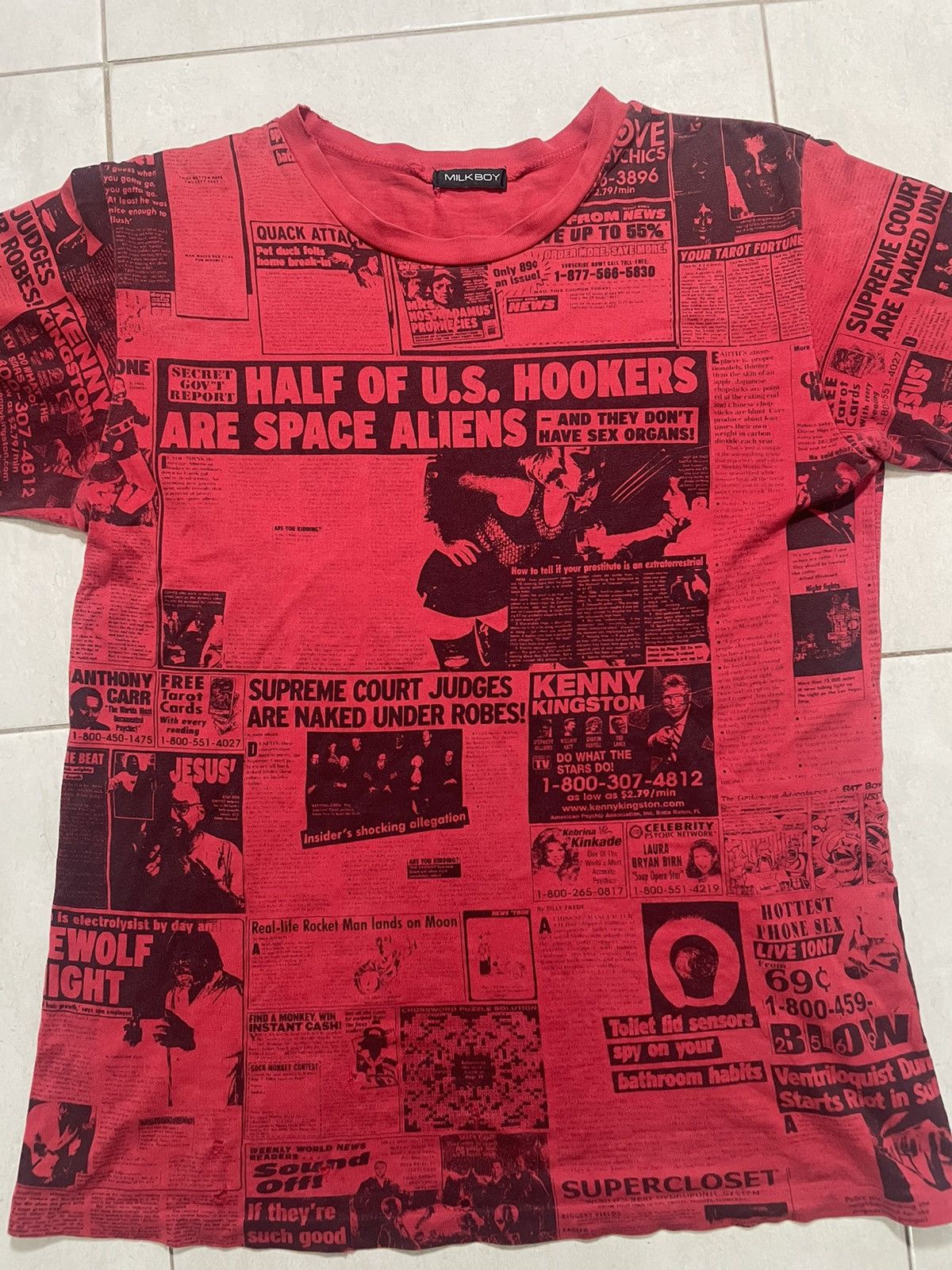 20471120 × Japanese Brand MILK BOY graphic tshirt Size US M / EU 48-50 / 2 - 5 Thumbnail