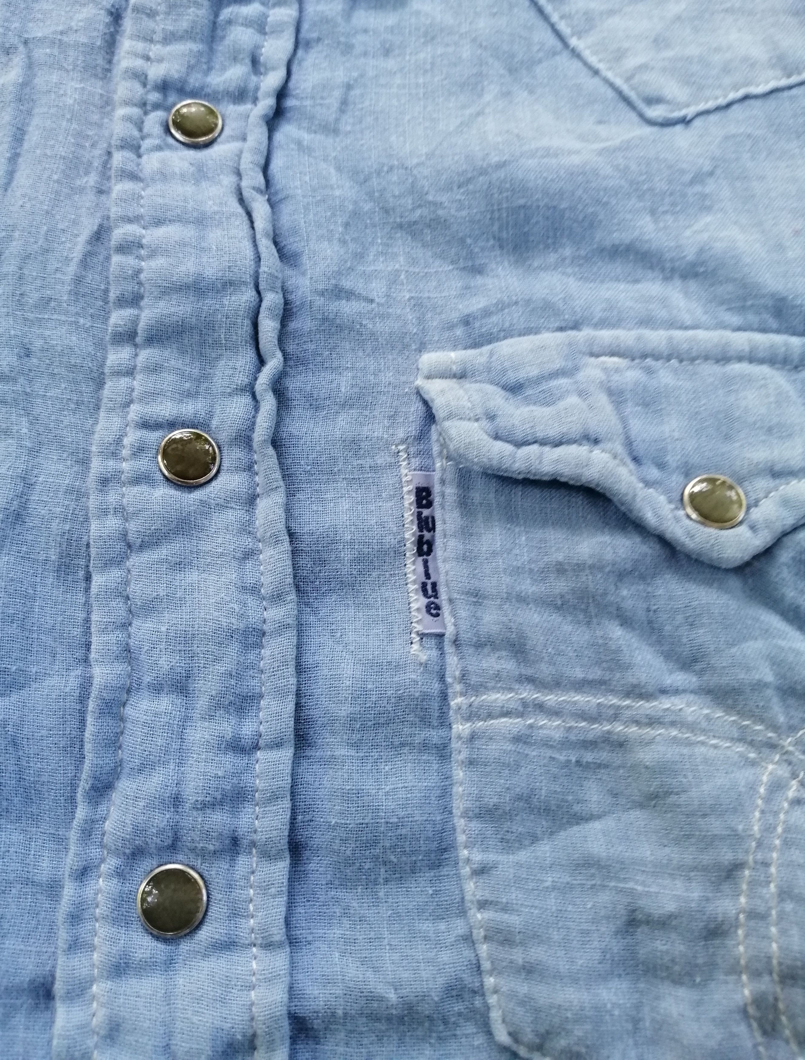 Blue Blue Japan Vintage Blue Blue Japan Button Up Pearl Snap Shirt Size US S / EU 44-46 / 1 - 7 Thumbnail