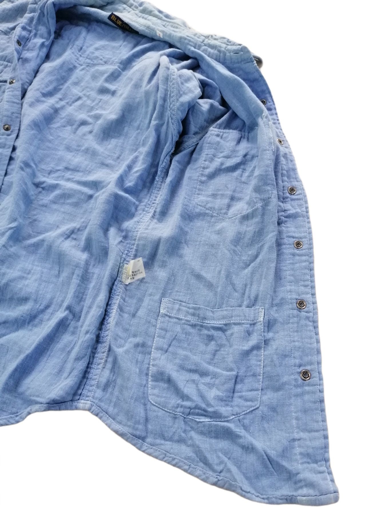 Blue Blue Japan Vintage Blue Blue Japan Button Up Pearl Snap Shirt Size US S / EU 44-46 / 1 - 10 Thumbnail