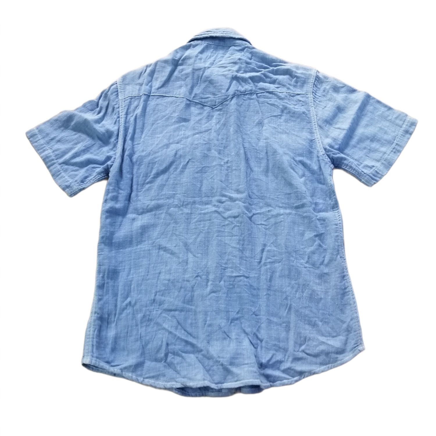 Blue Blue Japan Vintage Blue Blue Japan Button Up Pearl Snap Shirt Size US S / EU 44-46 / 1 - 9 Thumbnail