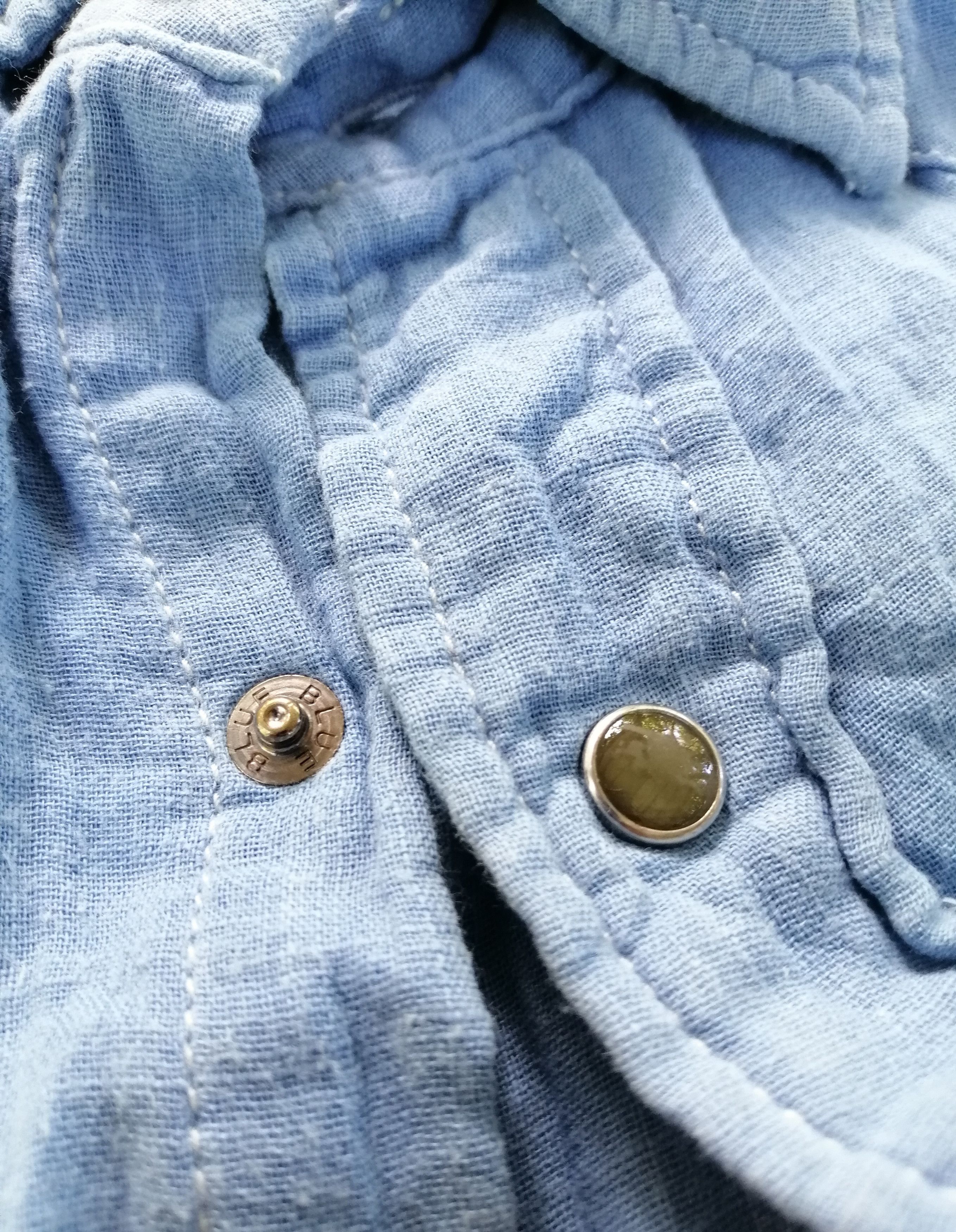 Blue Blue Japan Vintage Blue Blue Japan Button Up Pearl Snap Shirt Size US S / EU 44-46 / 1 - 8 Thumbnail