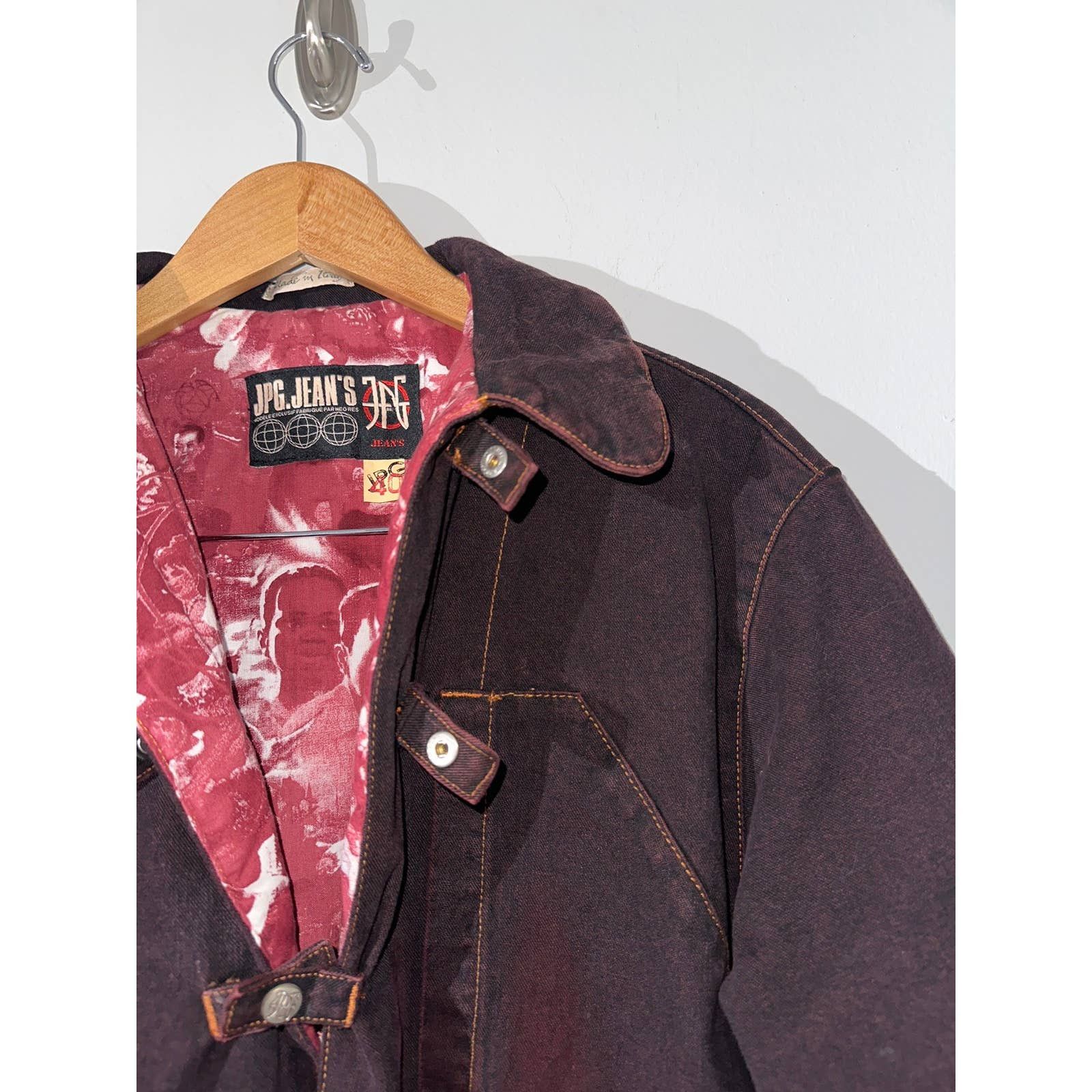 Jean Paul Gaultier RARE Reversible denim babies print jacket Size US M / EU 48-50 / 2 - 5 Thumbnail