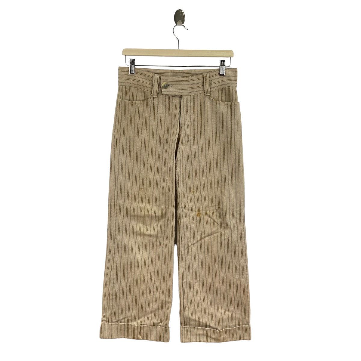 Japanese Brand CLN Japanese Brand Hickory Stripes Straight Cut Trousers Size 31" - 1 Thumbnail