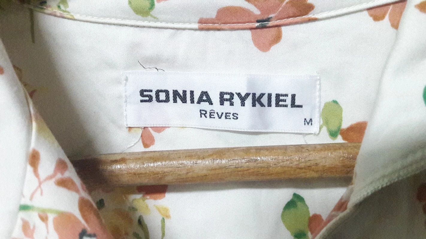 Designer × Sonia Rykiel × Vintage Vintage Sonia Rykiel reves Evening Dress Grunge Florals Size M / US 6-8 / IT 42-44 - 6 Thumbnail