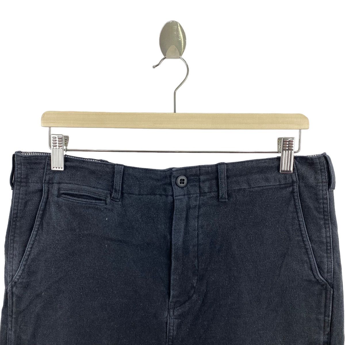 Beams Plus × Japanese Brand BEAMS Japanese Brand Black Slim Fit Casual Trousers Pant Size US 33 - 2 Thumbnail