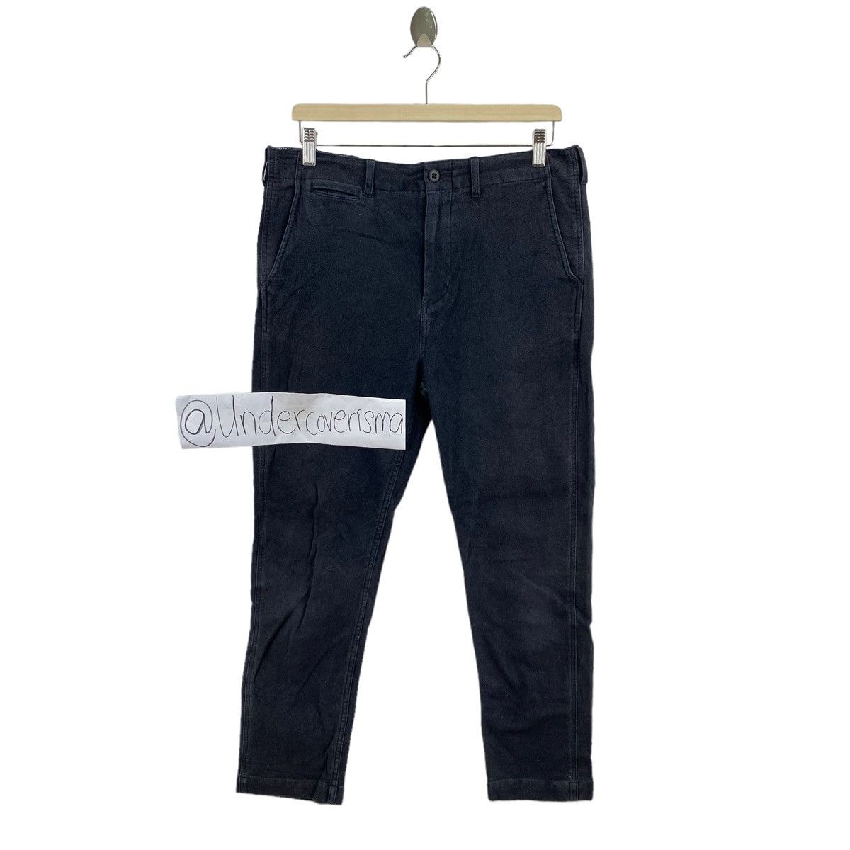Beams Plus × Japanese Brand BEAMS Japanese Brand Black Slim Fit Casual Trousers Pant Size US 33 - 1 Thumbnail
