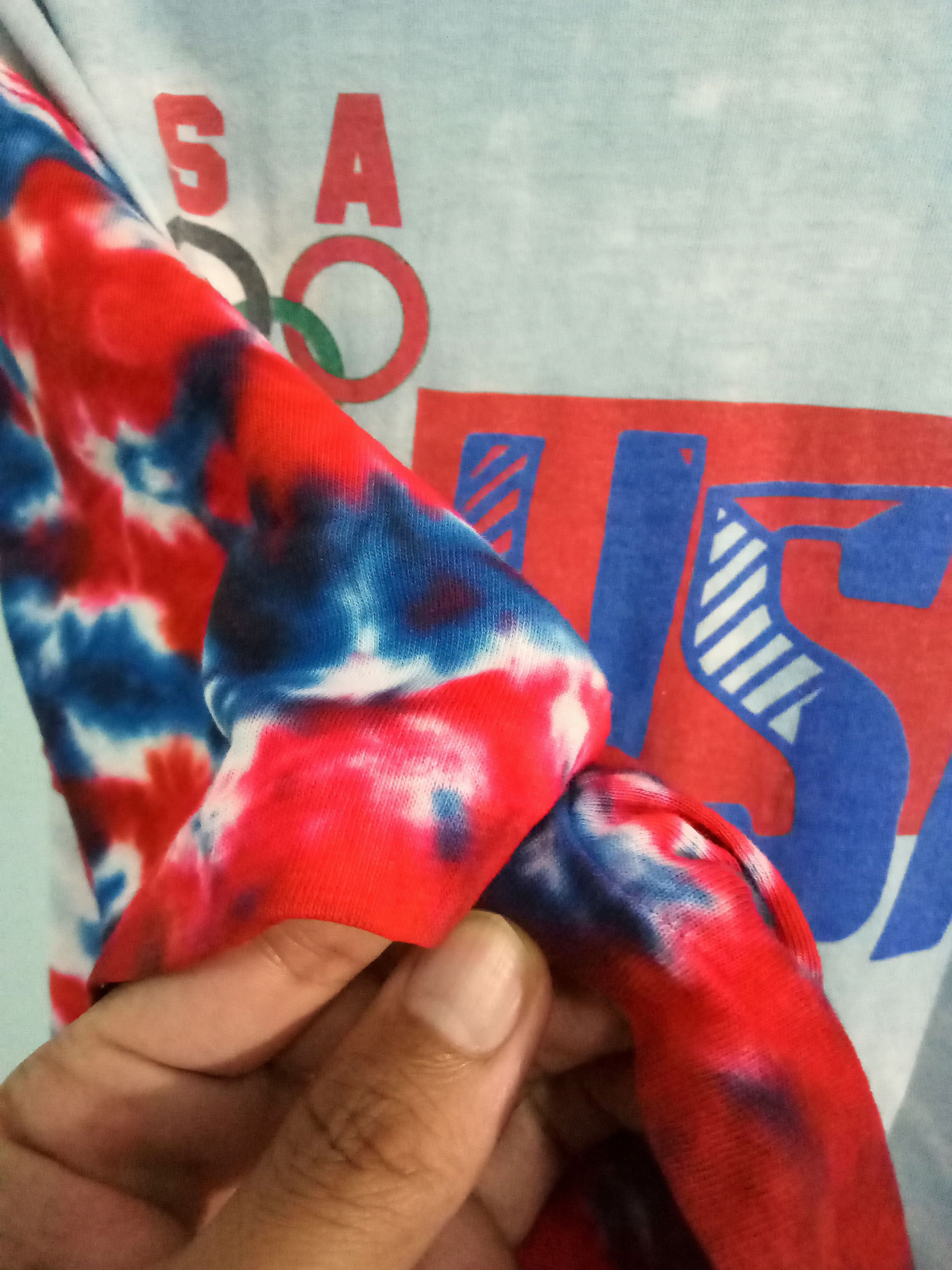 Adidas vintage Adidas Olympic Usa 80s 90s Tye Dye Sports Fashion Size US L / EU 52-54 / 3 - 5 Thumbnail
