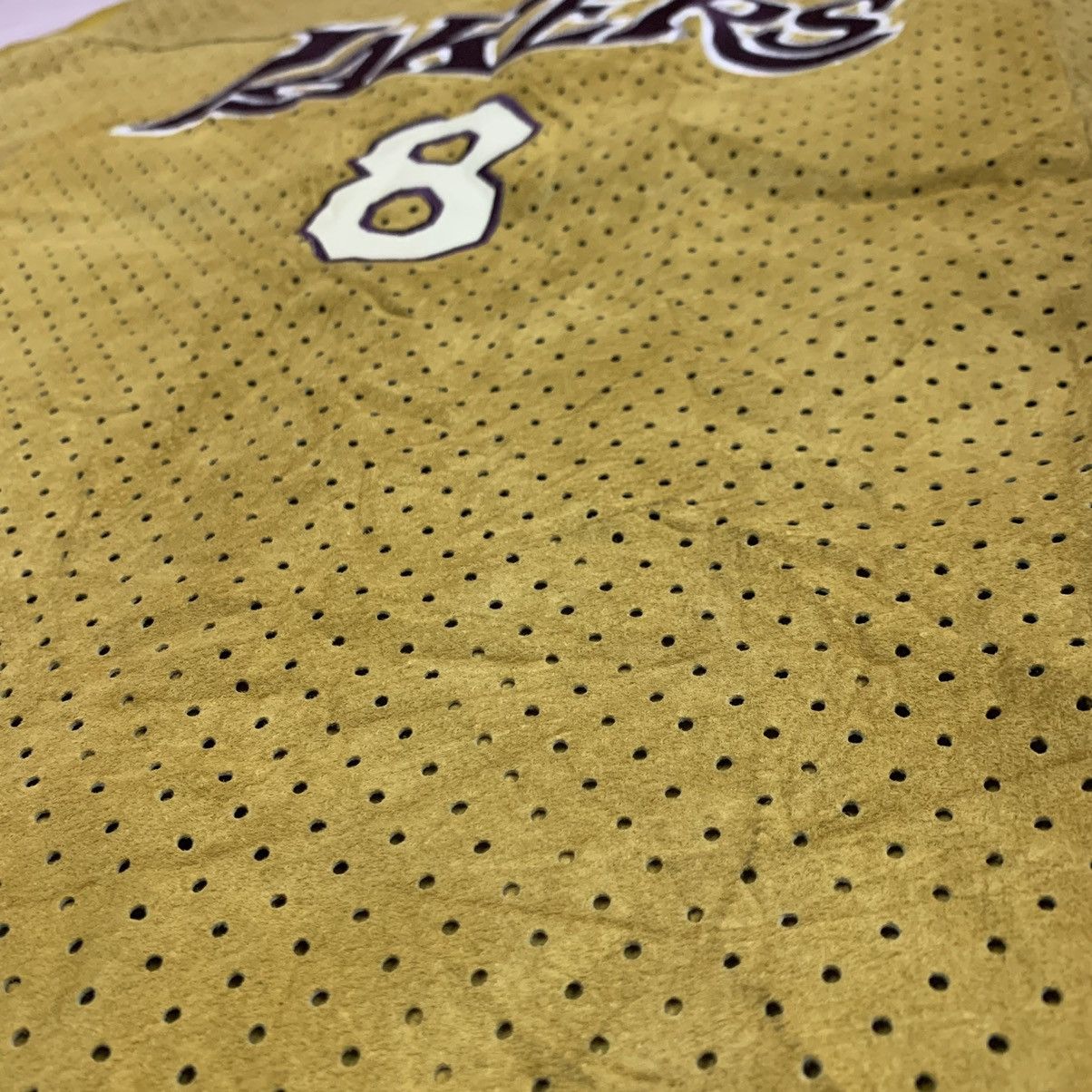 Champion 🔥Kobe Bryant 8 Lakers Champion Suede Jersey Size US XXL / EU 58 / 5 - 6 Thumbnail