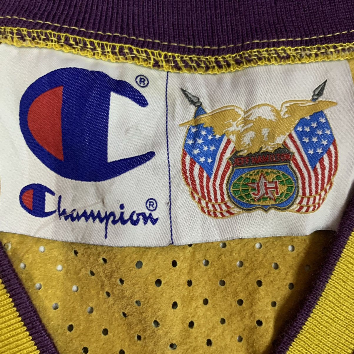 Champion 🔥Kobe Bryant 8 Lakers Champion Suede Jersey Size US XXL / EU 58 / 5 - 9 Thumbnail