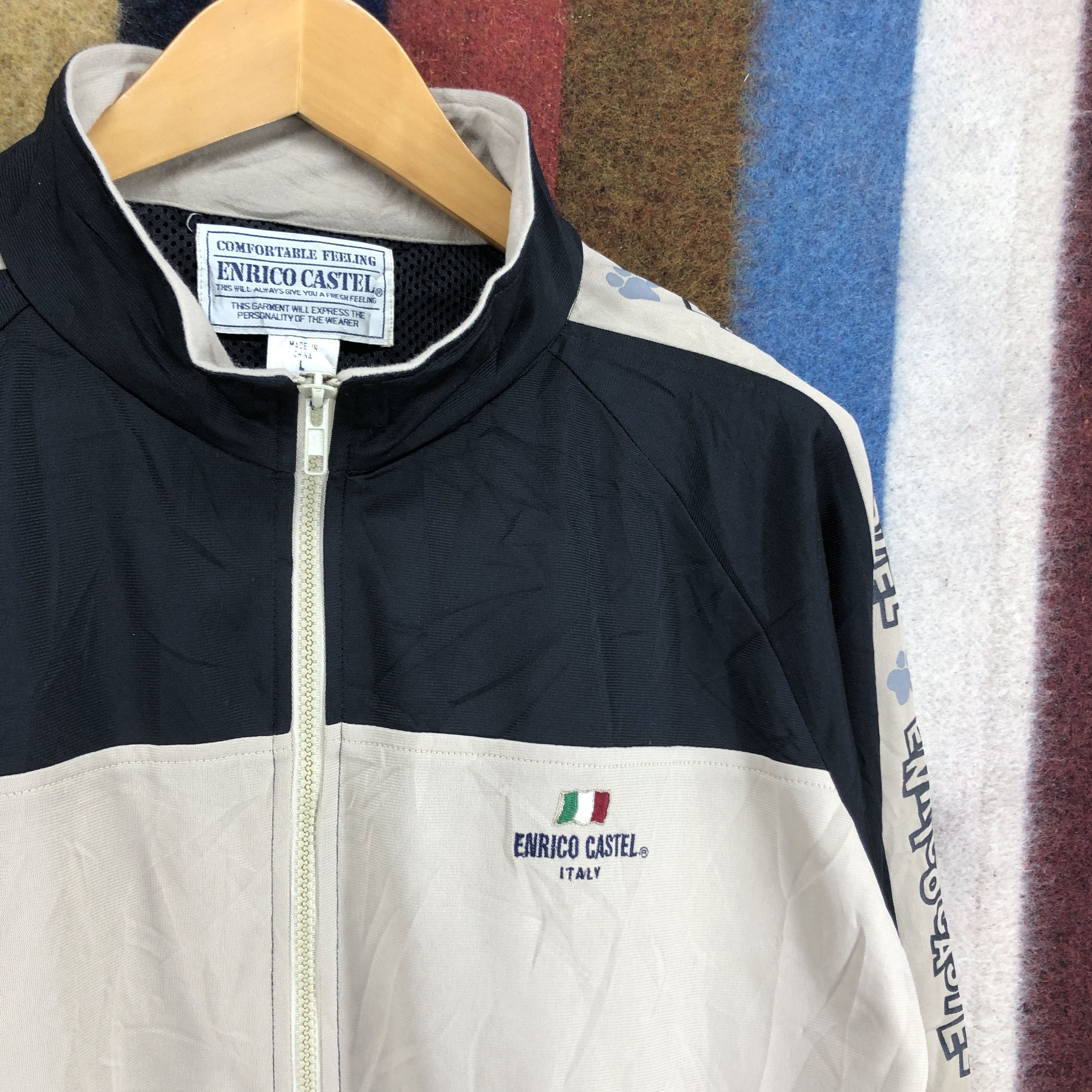 Other ENRICO CASTEL ITALY Track Jacket Side Tape #0482/T Size US L / EU 52-54 / 3 - 4 Thumbnail