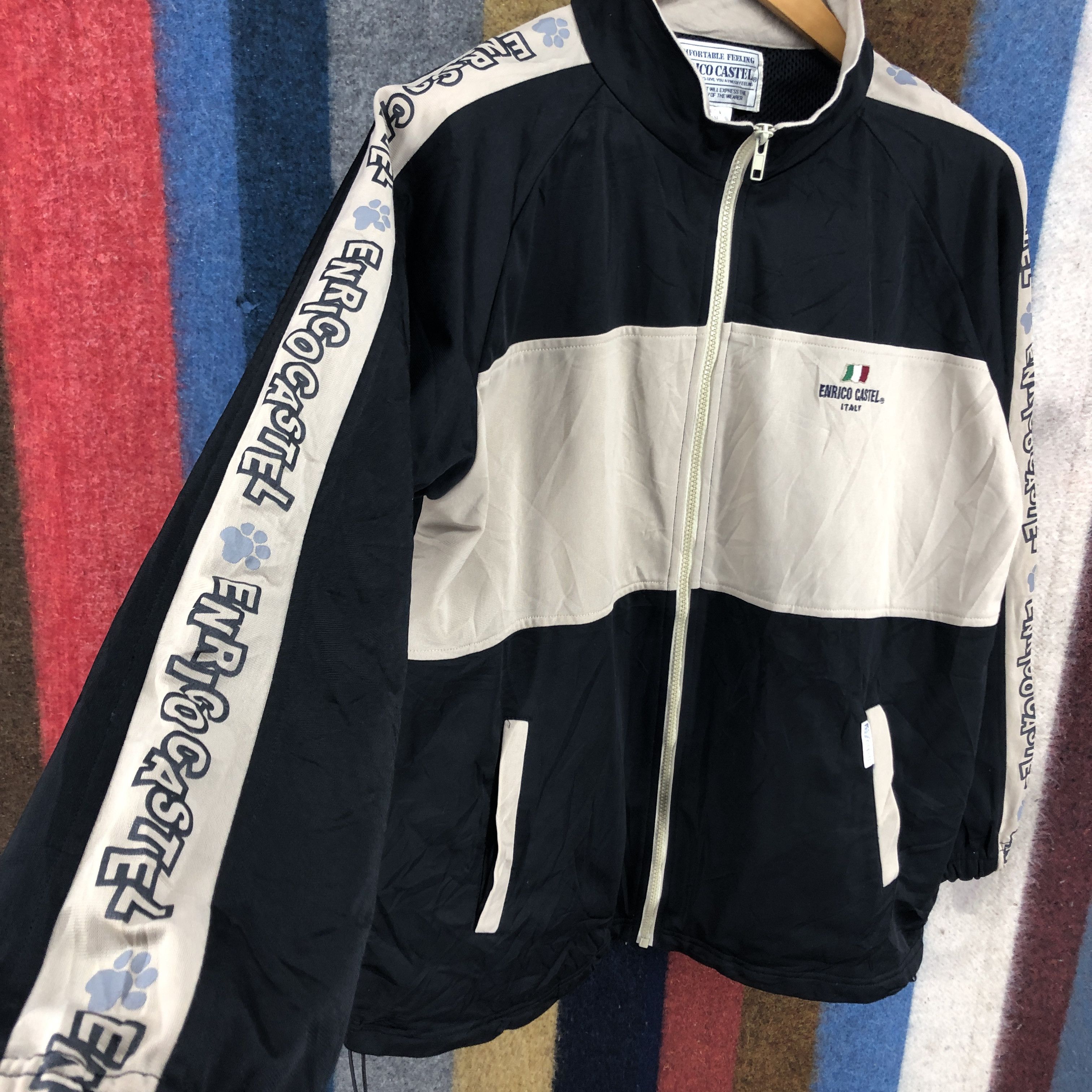 Other ENRICO CASTEL ITALY Track Jacket Side Tape #0482/T Size US L / EU 52-54 / 3 - 5 Thumbnail