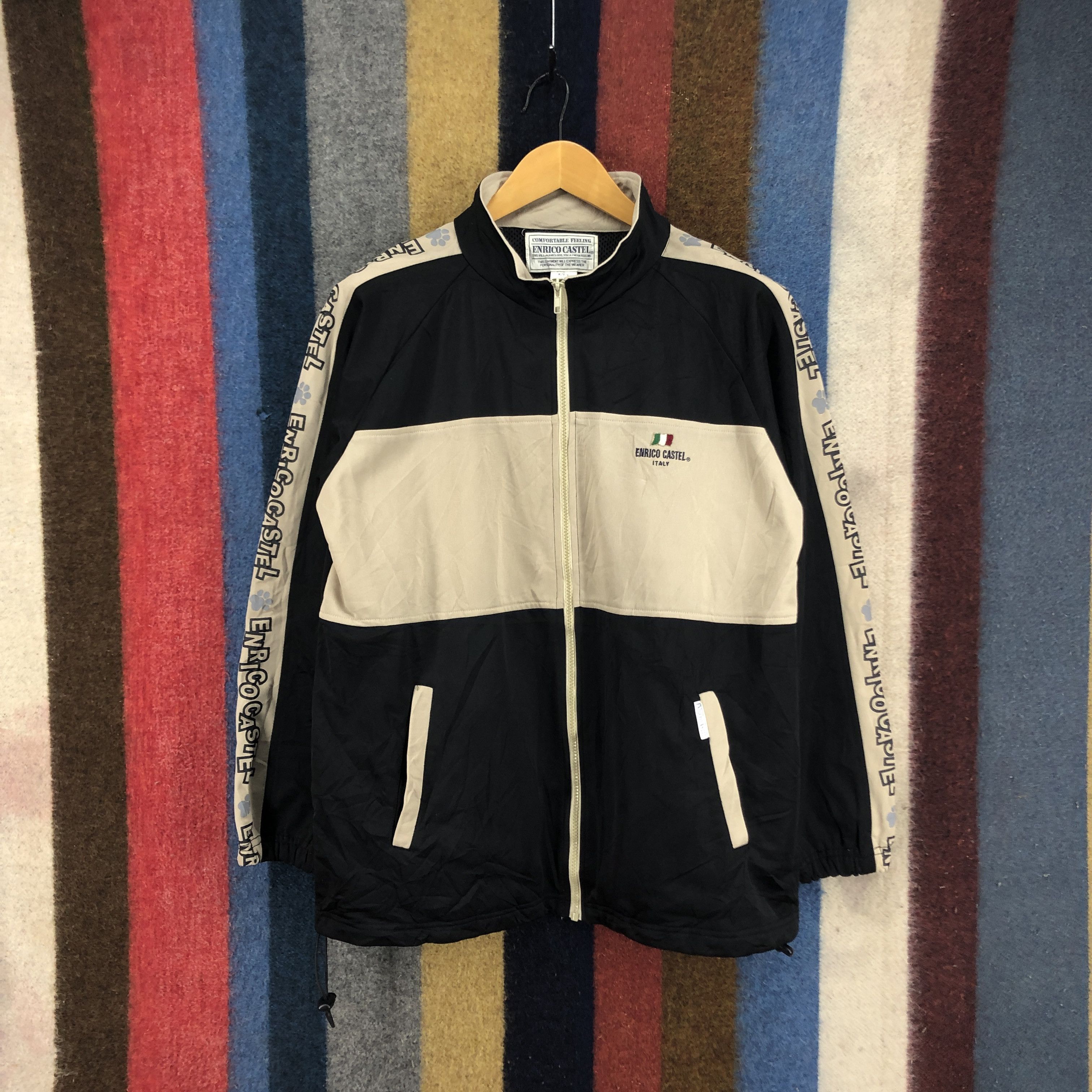 Other ENRICO CASTEL ITALY Track Jacket Side Tape #0482/T Size US L / EU 52-54 / 3 - 3 Thumbnail