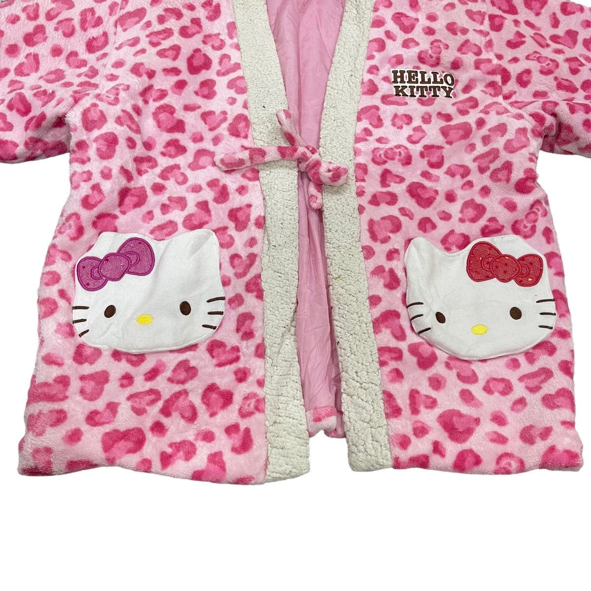 Cartoon Network ‼️RARE‼️Vintage Hello Kitty Kimono Style Japanese Jacket Size L / US 10 / IT 46 - 7 Thumbnail