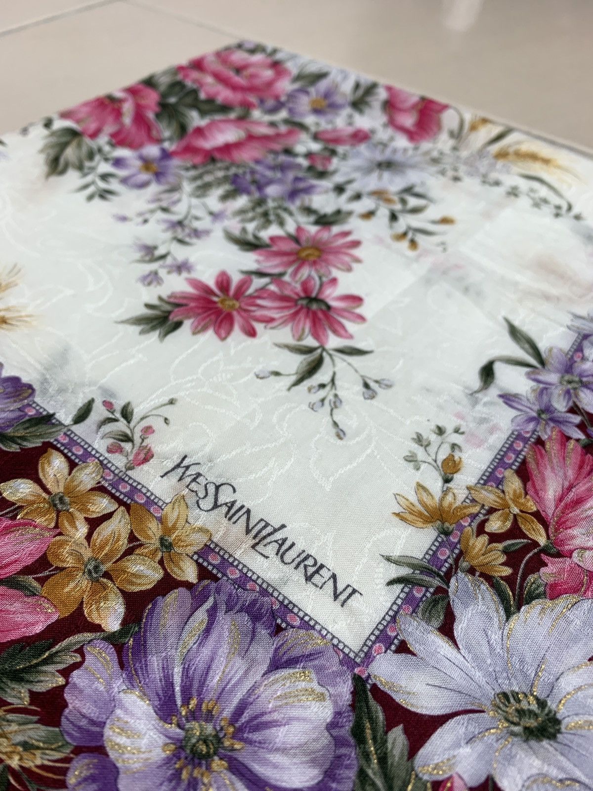 Yves Saint Laurent Yves Saint Laurent Handkerchief Pocketsquares Size ONE SIZE - 8 Thumbnail