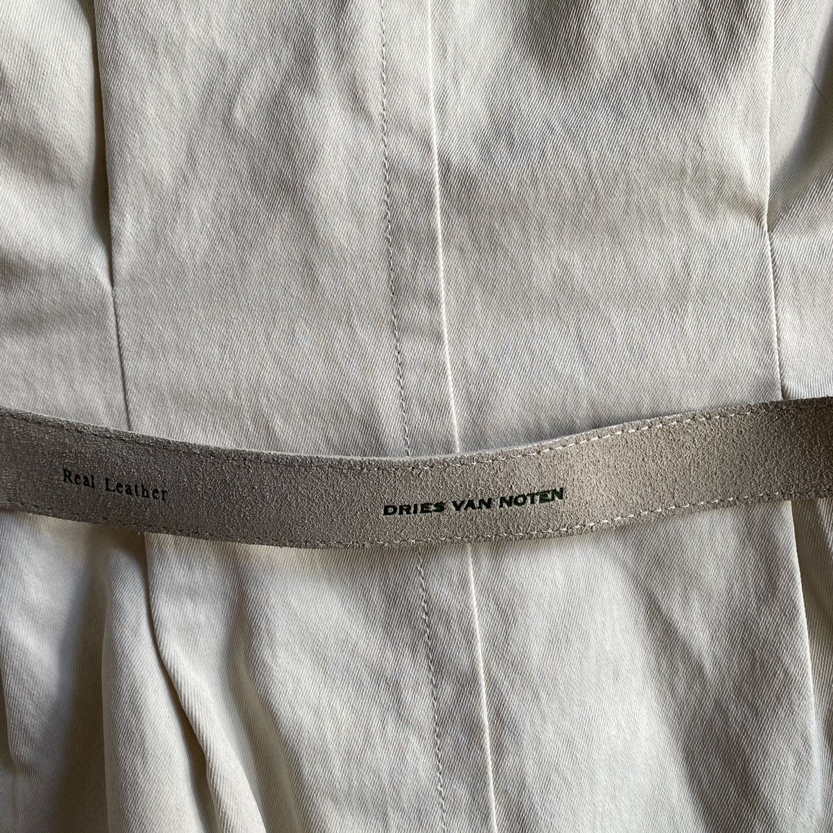 Dries Van Noten Back Leather Strap Bondage Jacket