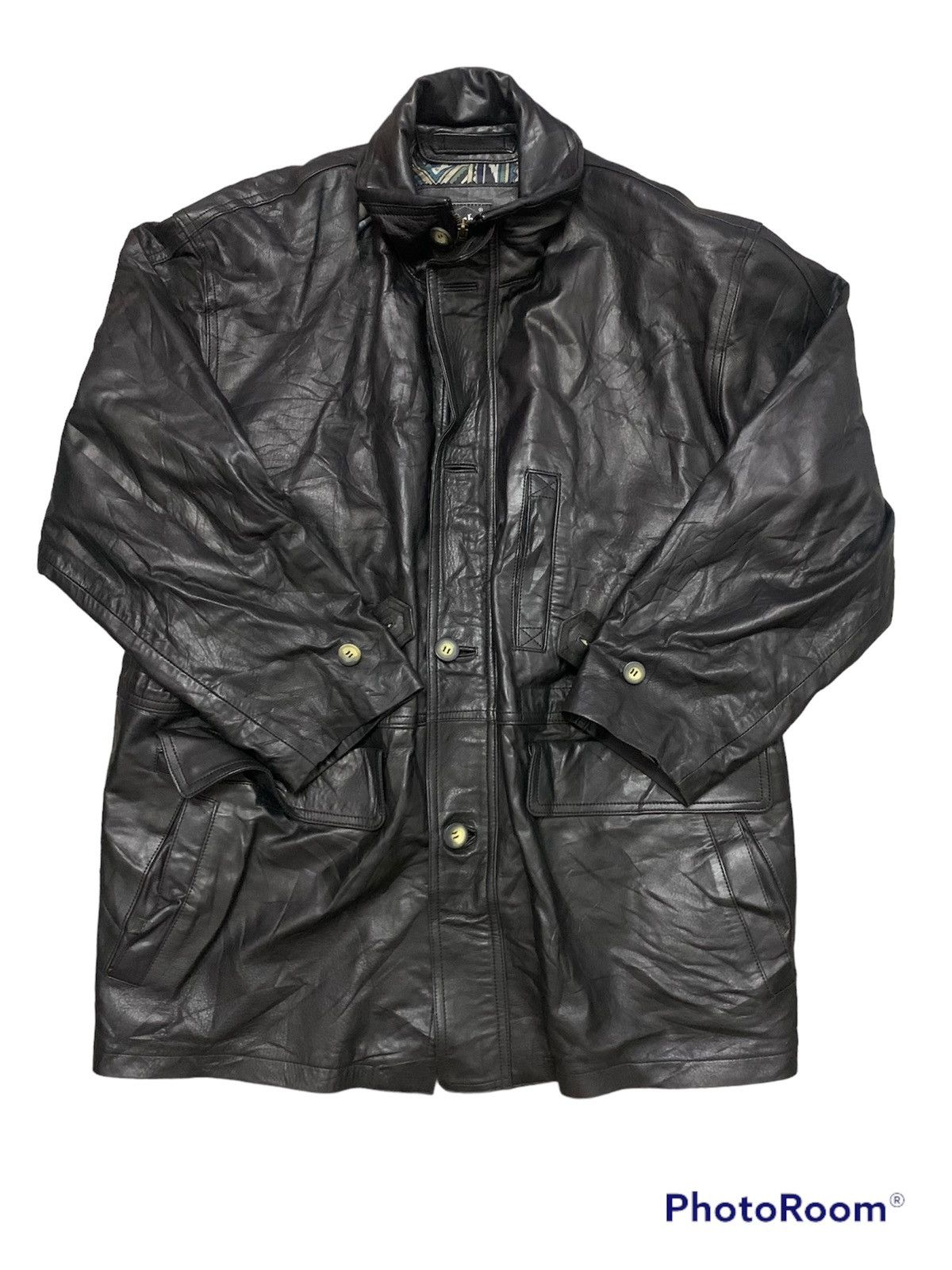 Designer Nice Vitrasa Spain Genuine Lamb Leather Jacket Size US L / EU 52-54 / 3 - 1 Thumbnail